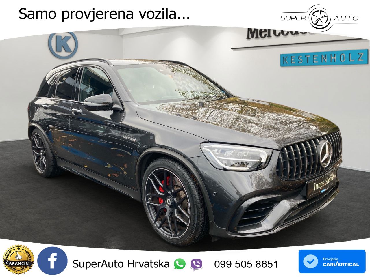 Mercedes AMG GLC 63 S V8 (510 KS) 4MATIC+ MCT ZRAČNI+ACC+GR SJED+KAM