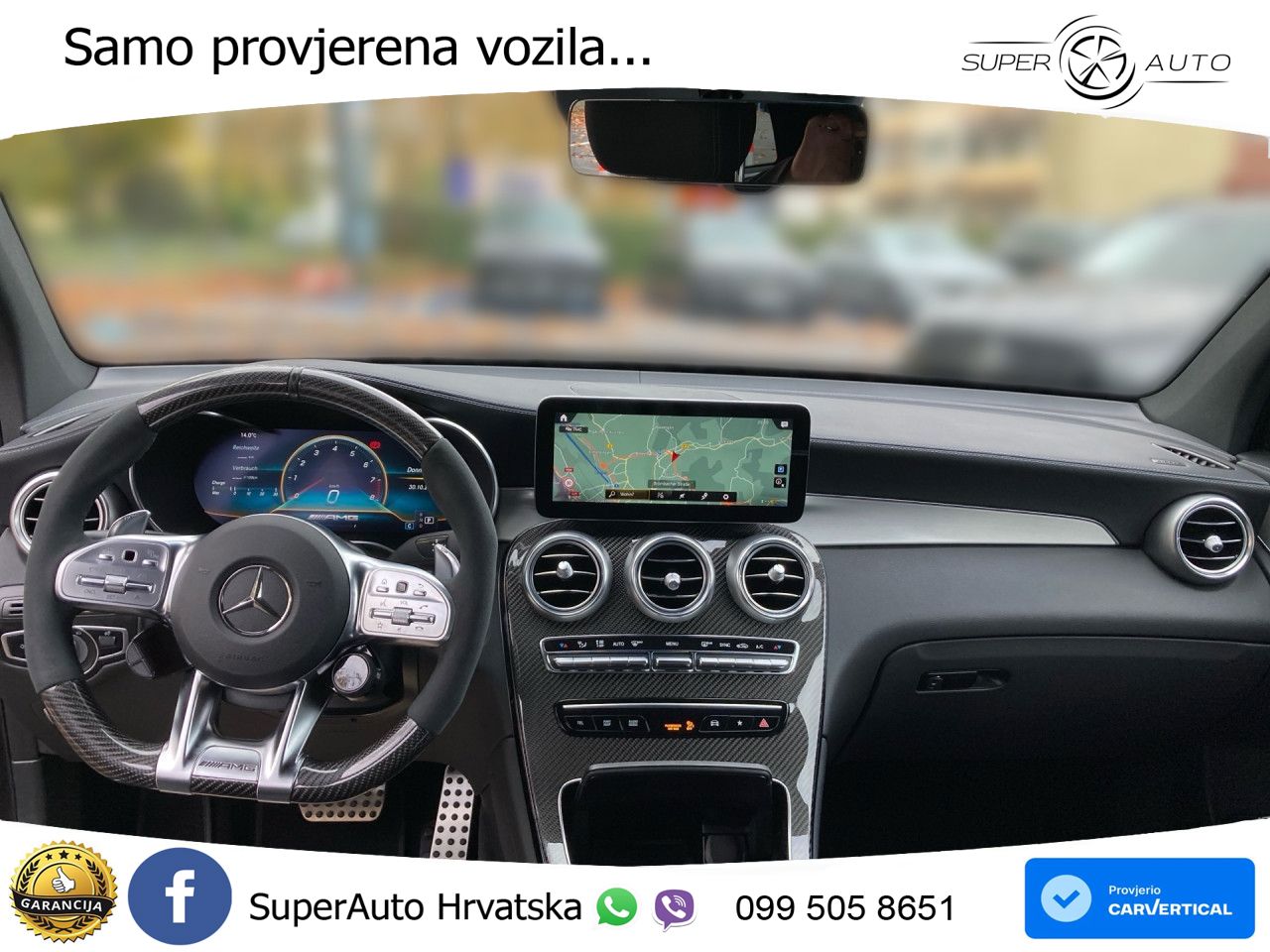 Mercedes AMG GLC 63 S V8 (510 KS) 4MATIC+ MCT ZRAČNI+ACC+GR SJED+KAM