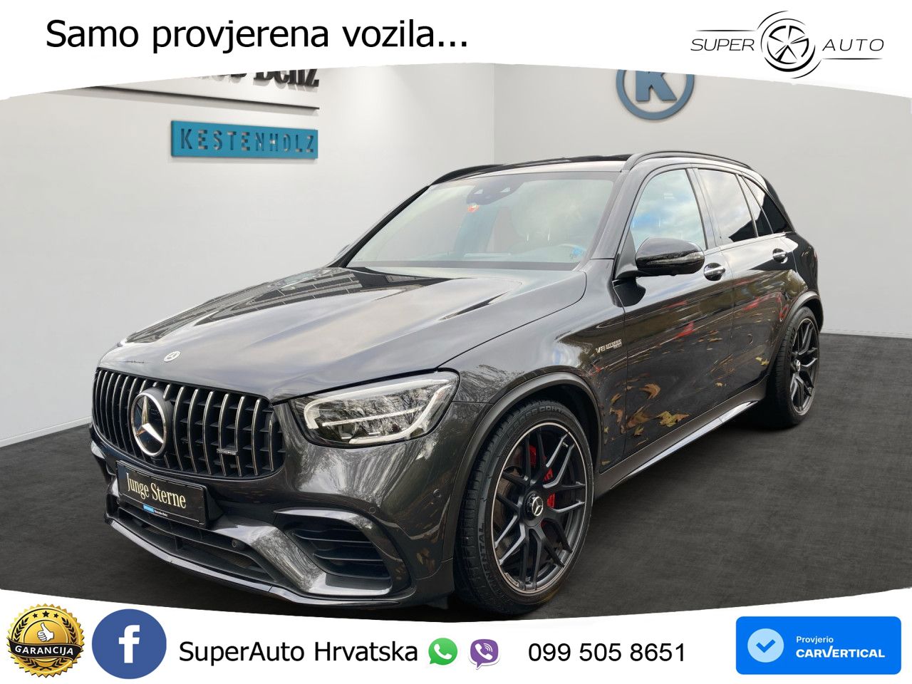 Mercedes AMG GLC 63 S V8 (510 KS) 4MATIC+ MCT ZRAČNI+ACC+GR SJED+KAM