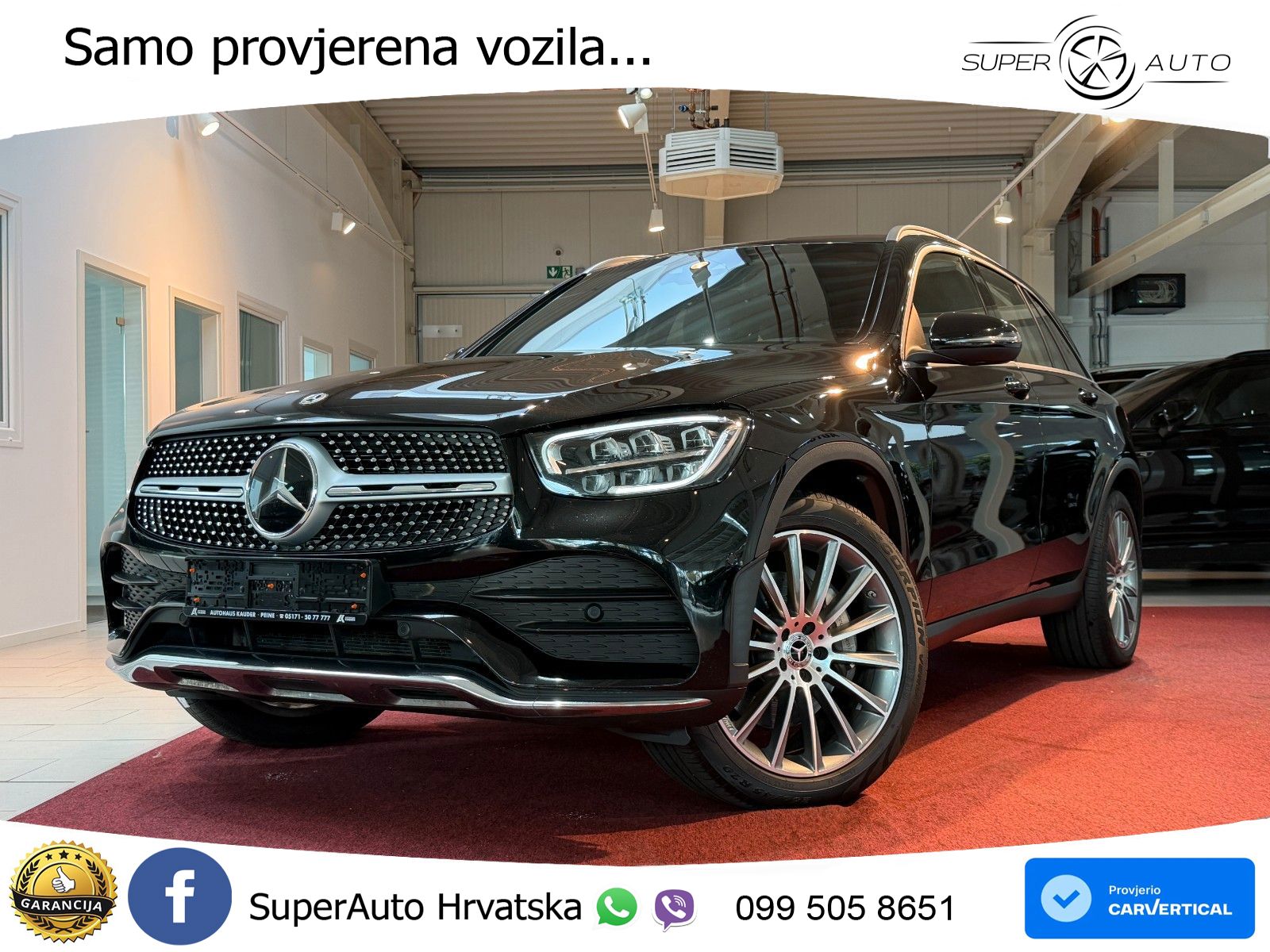 Mercedes GLC 300d (245 KS) 4MATIC G-TRONIC AMG LED+GR SJED+ACC