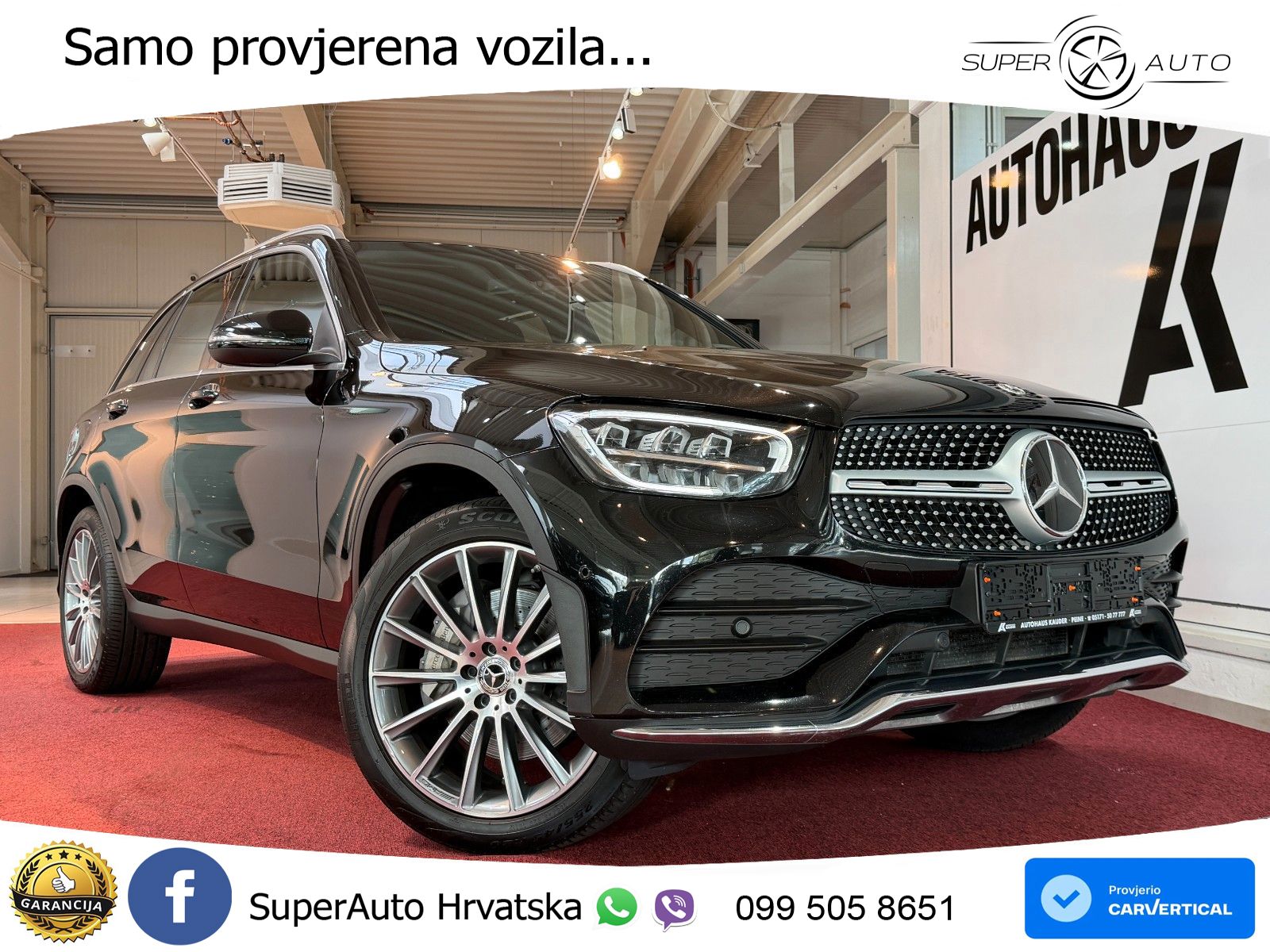 Mercedes GLC 300d (245 KS) 4MATIC G-TRONIC AMG LED+GR SJED+ACC