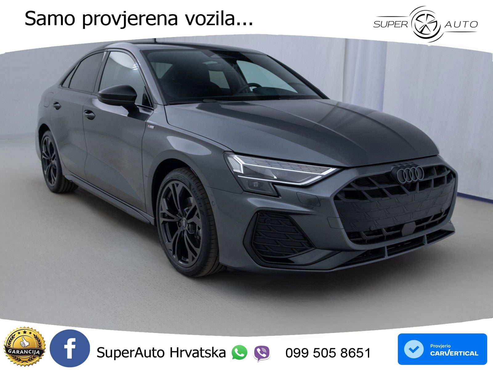 Audi A3 Limuzina 35 TFSI (150 KS) S tronic S line LED+GR SJED+ACC