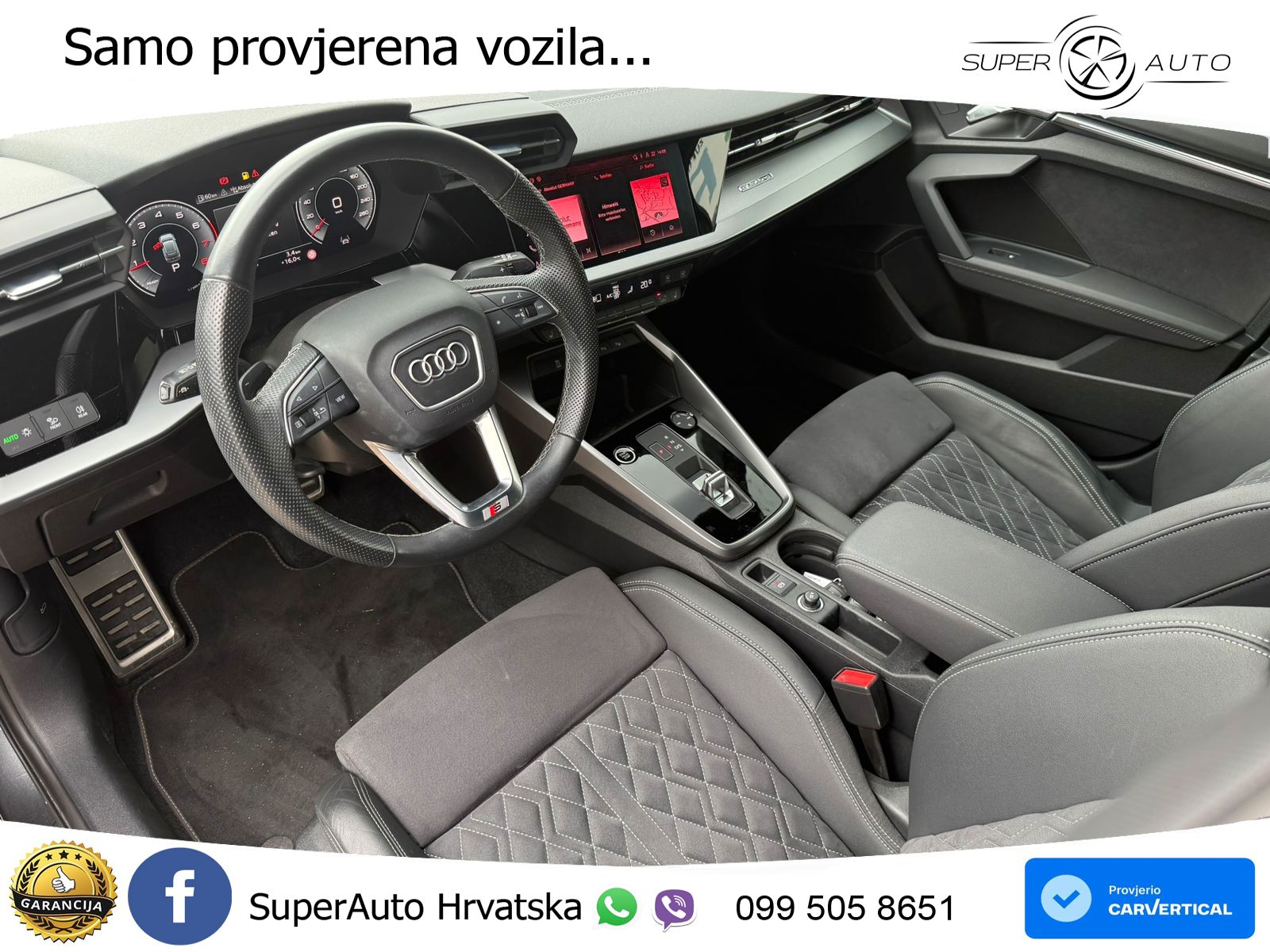 Audi A3 40 TFSI (190 KS) quattro S tronic S line LED+GR SJED+ACC
