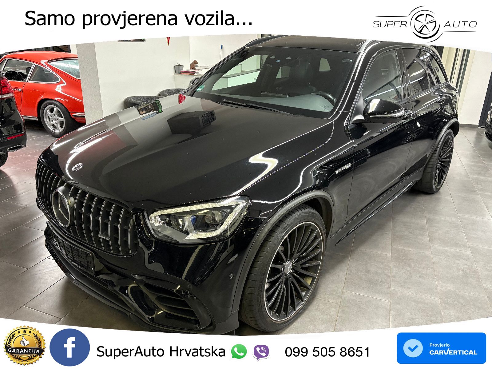 Mercedes AMG GLC 63 V8 (476 KS) 4MATIC+ MCT ZRAČNI+ACC+GR SJED+KAM+PANO