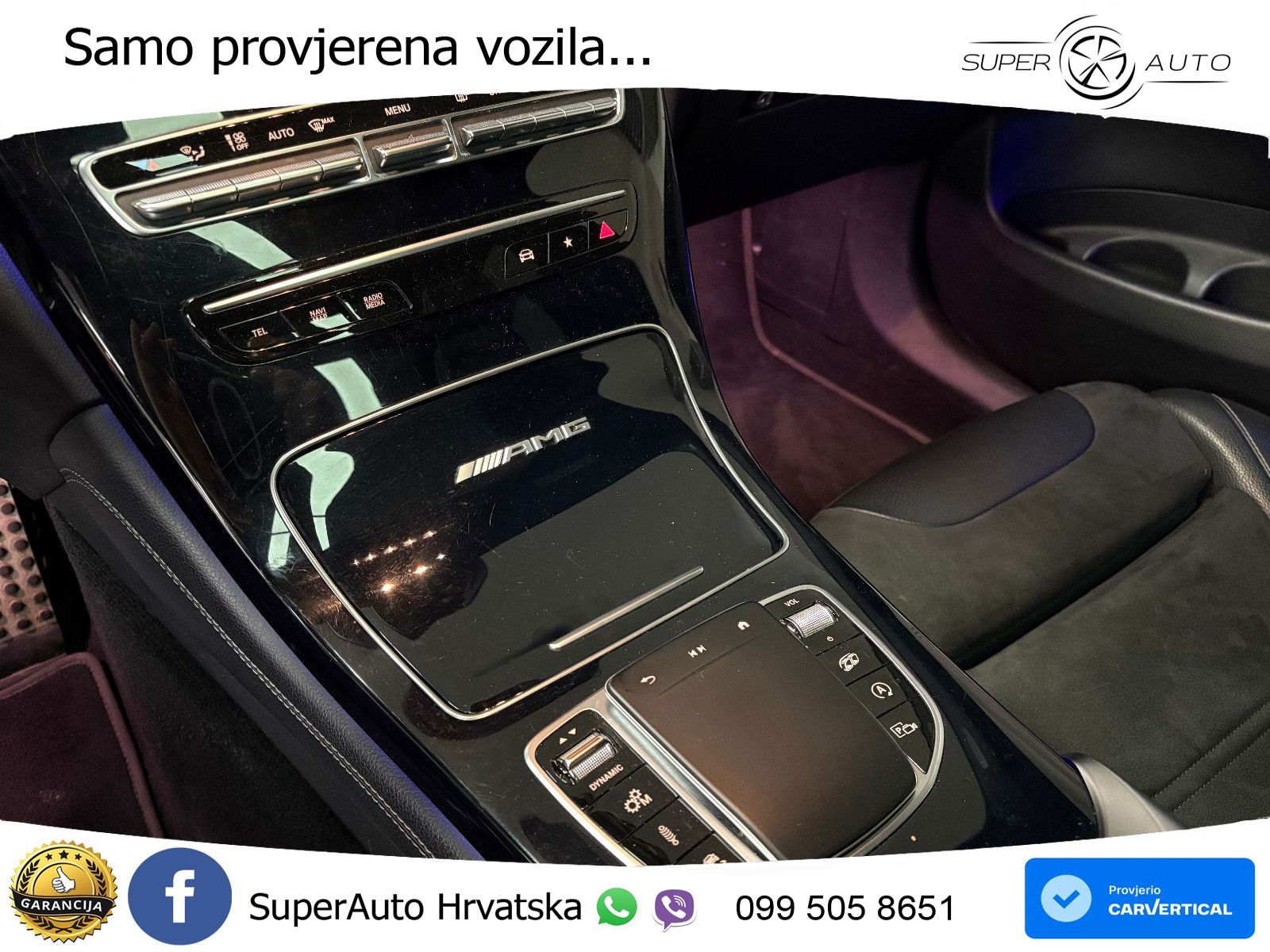 Mercedes AMG GLC 63 V8 (476 KS) 4MATIC+ MCT ZRAČNI+ACC+GR SJED+KAM+PANO