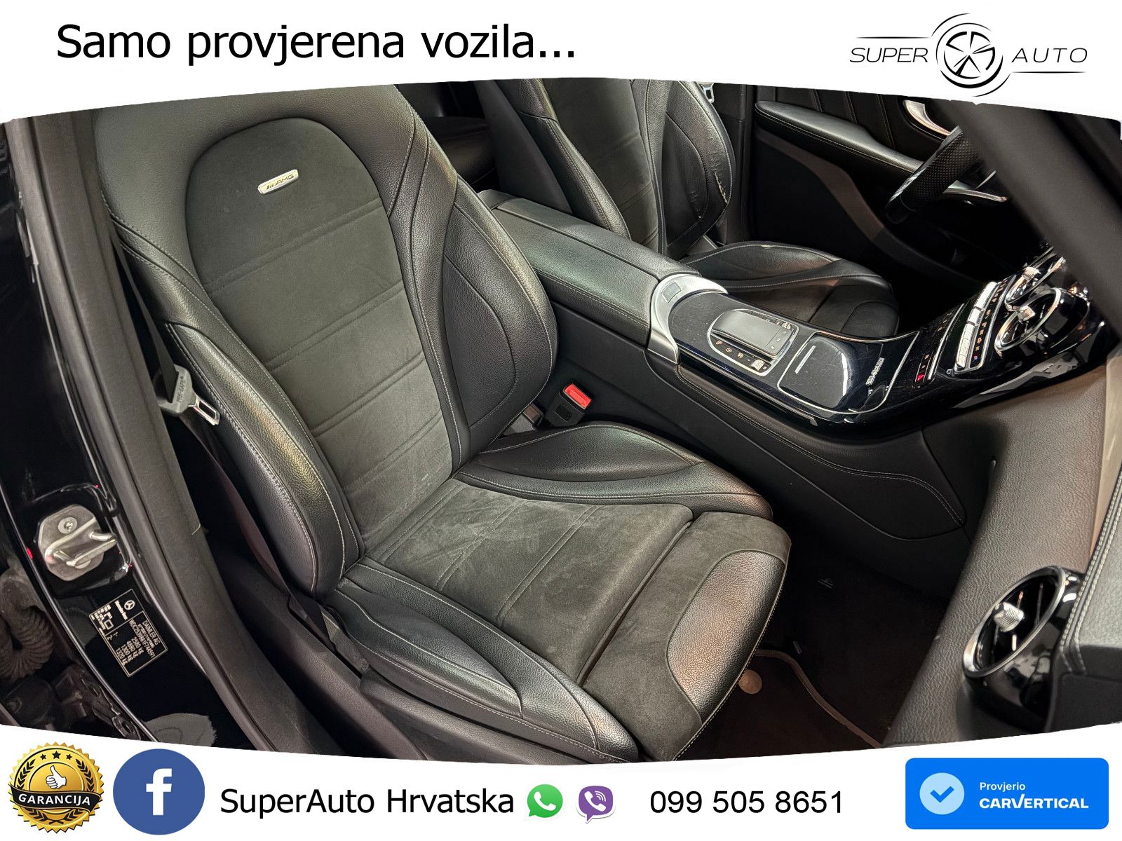 Mercedes AMG GLC 63 V8 (476 KS) 4MATIC+ MCT ZRAČNI+ACC+GR SJED+KAM+PANO