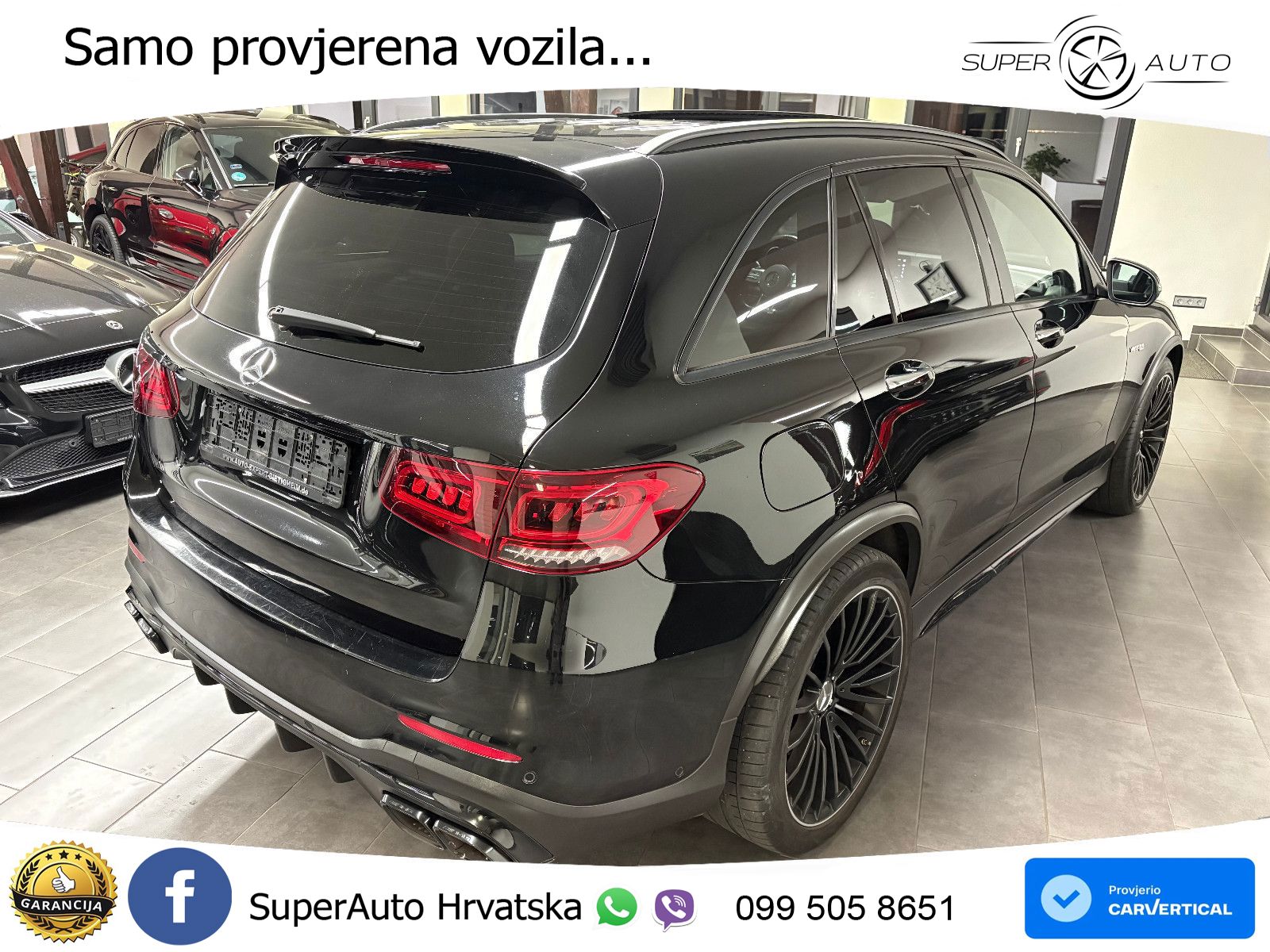 Mercedes AMG GLC 63 V8 (476 KS) 4MATIC+ MCT ZRAČNI+ACC+GR SJED+KAM+PANO