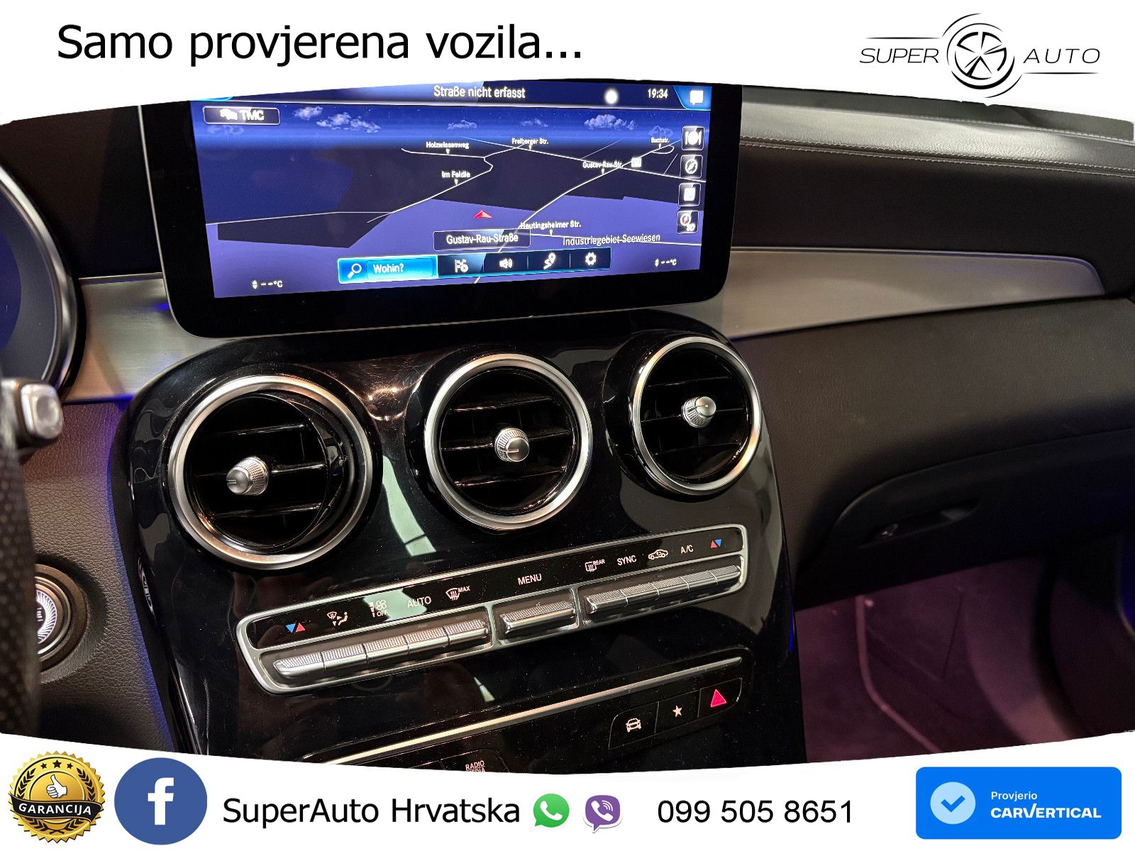 Mercedes AMG GLC 63 V8 (476 KS) 4MATIC+ MCT ZRAČNI+ACC+GR SJED+KAM+PANO