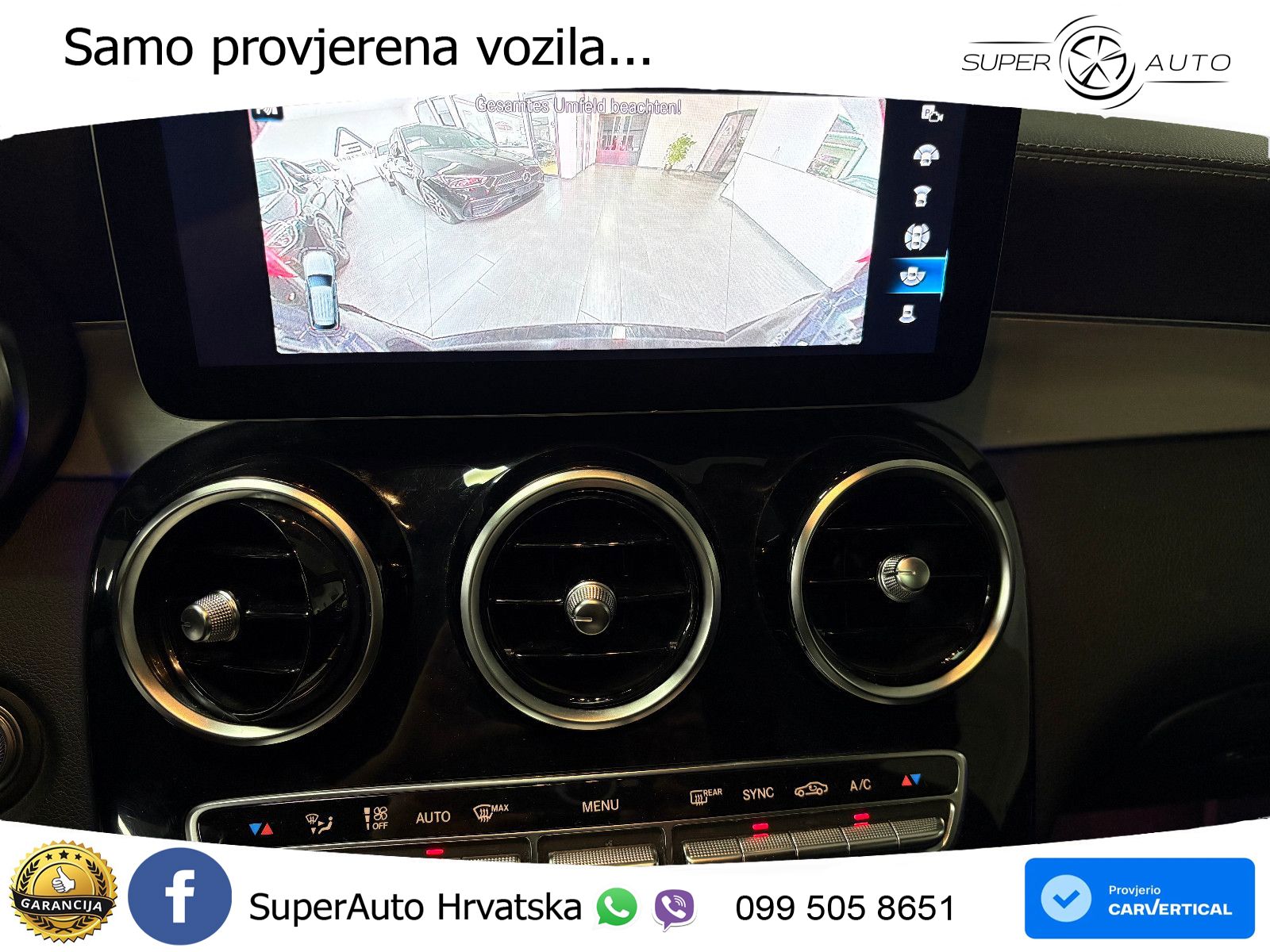Mercedes AMG GLC 63 V8 (476 KS) 4MATIC+ MCT ZRAČNI+ACC+GR SJED+KAM+PANO