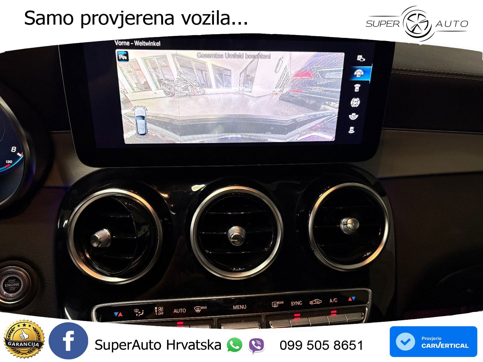 Mercedes AMG GLC 63 V8 (476 KS) 4MATIC+ MCT ZRAČNI+ACC+GR SJED+KAM+PANO