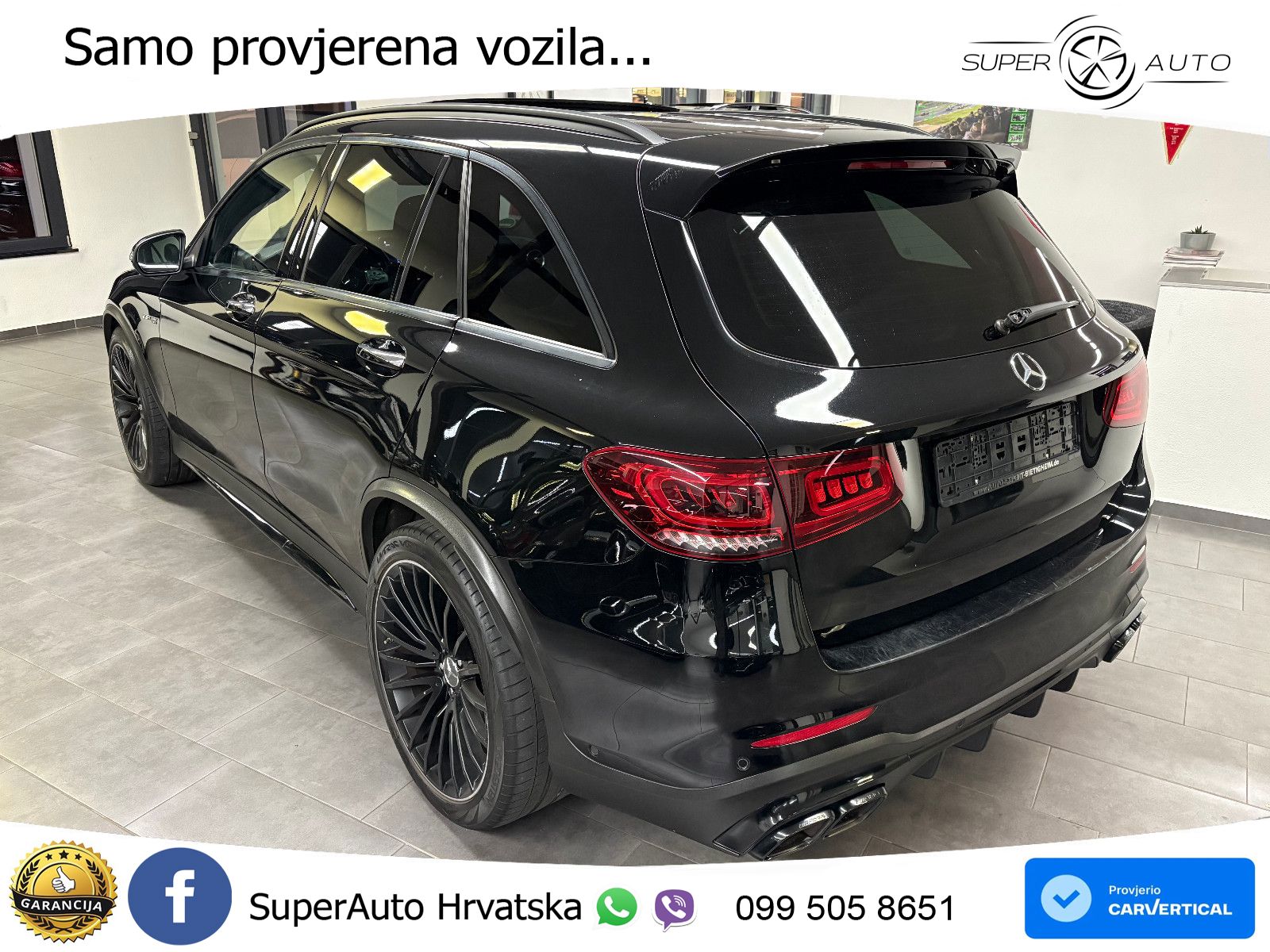 Mercedes AMG GLC 63 V8 (476 KS) 4MATIC+ MCT ZRAČNI+ACC+GR SJED+KAM+PANO