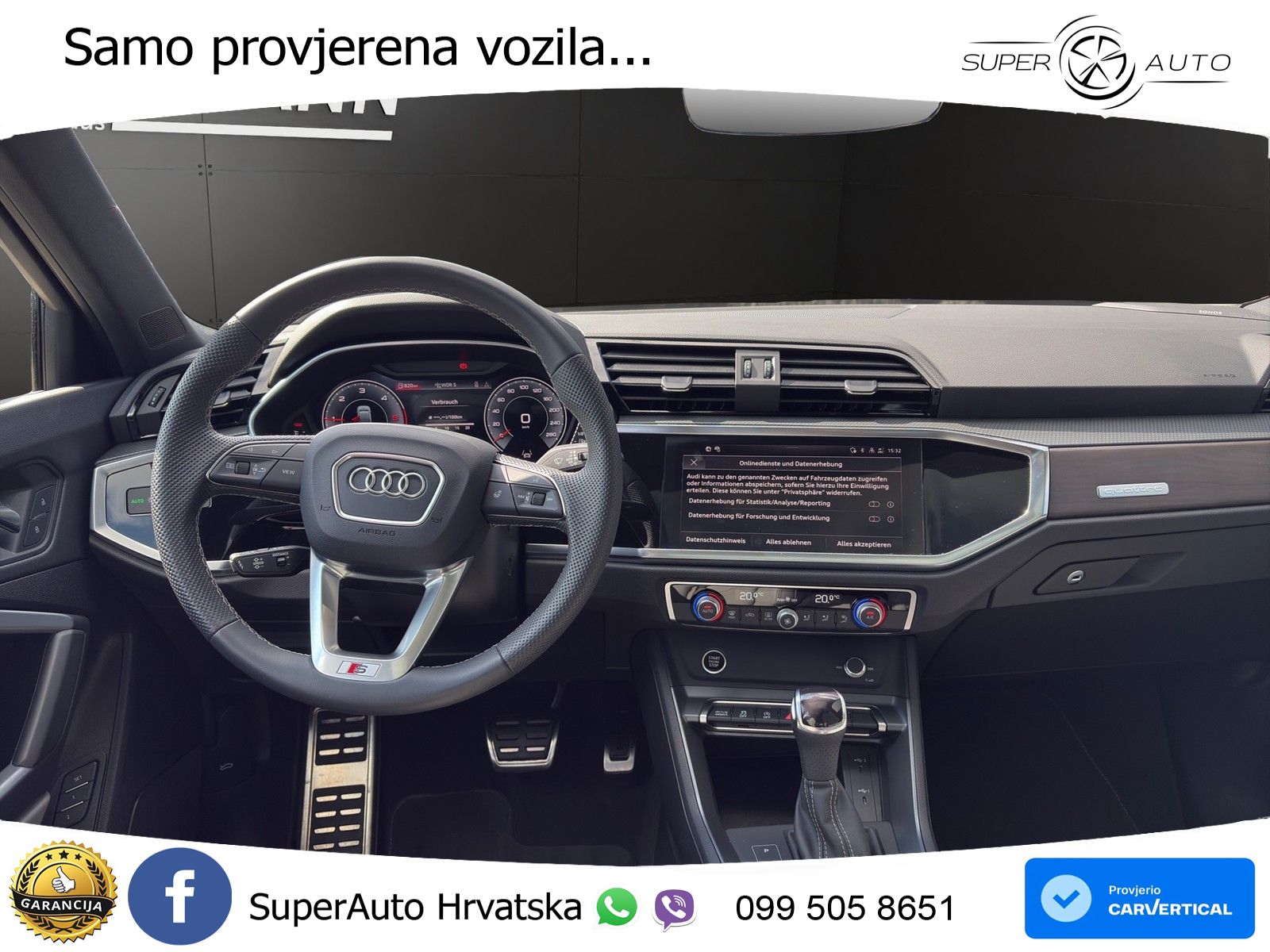 Audi Q3 Sportback 40 TDI (193 KS) quattro S tronic S line LED+ACC