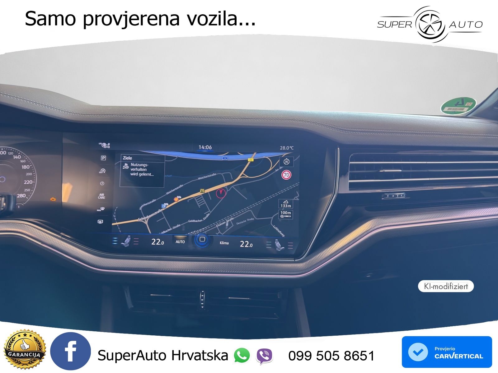 Volkswagen Touareg 3.0 V6 TDI (286 KS) 4MOTION Tiptronic R-Line ZRAČNI+ACC+GR SJED+KAM
