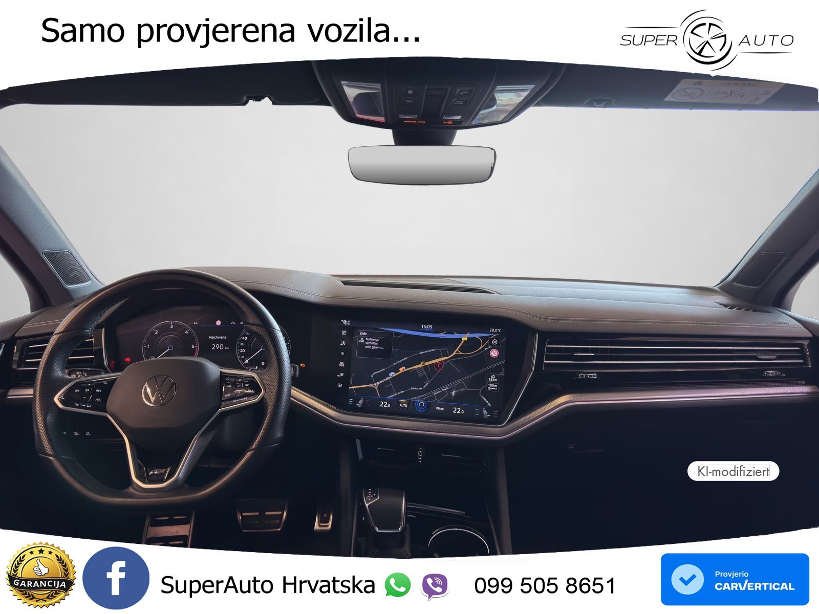 Volkswagen Touareg 3.0 V6 TDI (286 KS) 4MOTION Tiptronic R-Line ZRAČNI+ACC+GR SJED+KAM