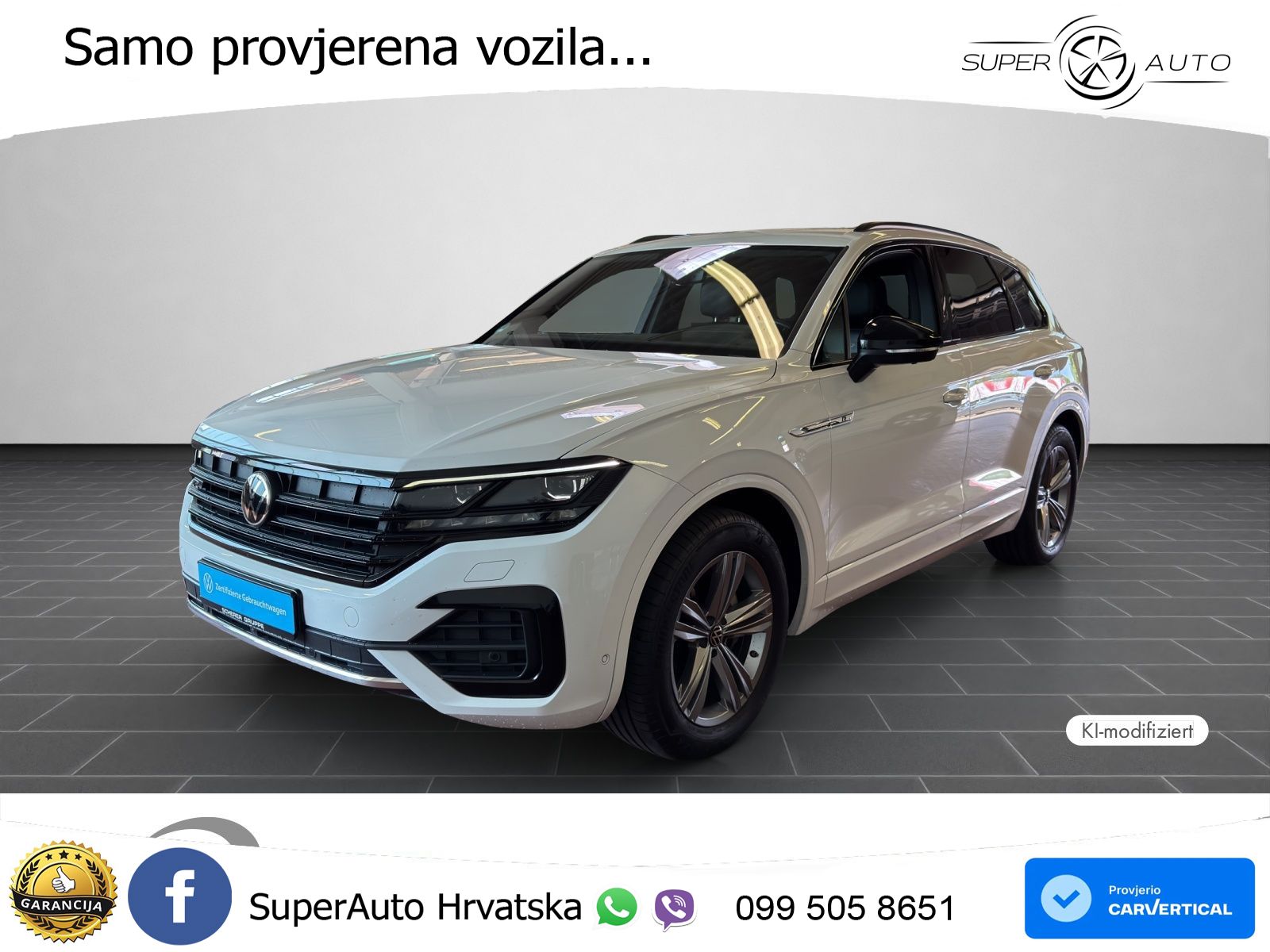 Volkswagen Touareg 3.0 V6 TDI (286 KS) 4MOTION Tiptronic R-Line ZRAČNI+ACC+GR SJED+KAM