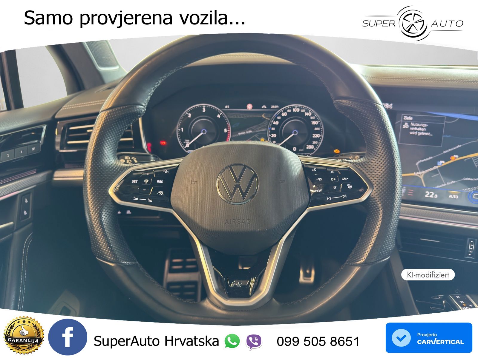 Volkswagen Touareg 3.0 V6 TDI (286 KS) 4MOTION Tiptronic R-Line ZRAČNI+ACC+GR SJED+KAM