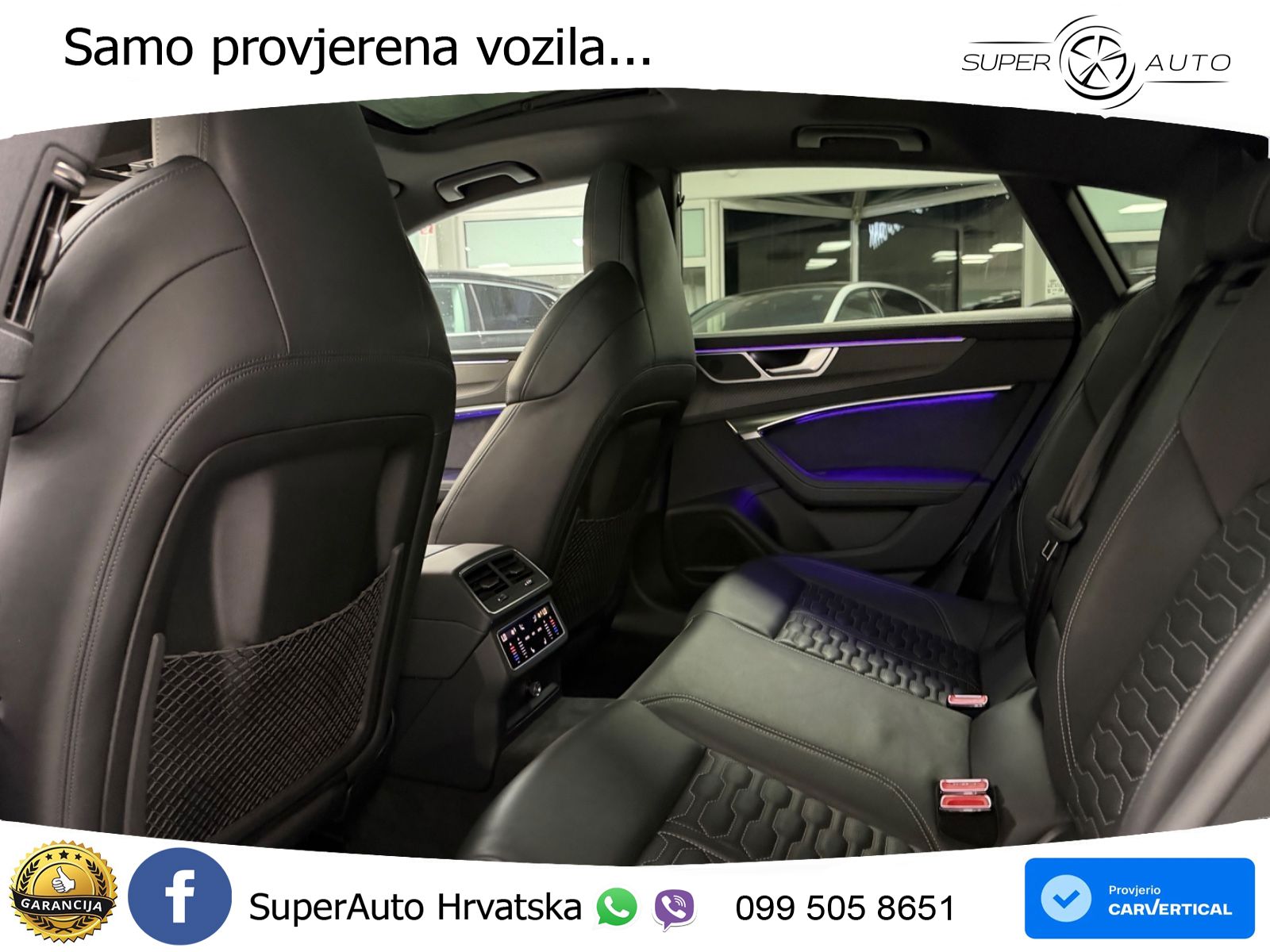 Audi RS7 4.0 TFSI V8 performance (630 KS) quattro tiptronic LED+GR SJED+ACC