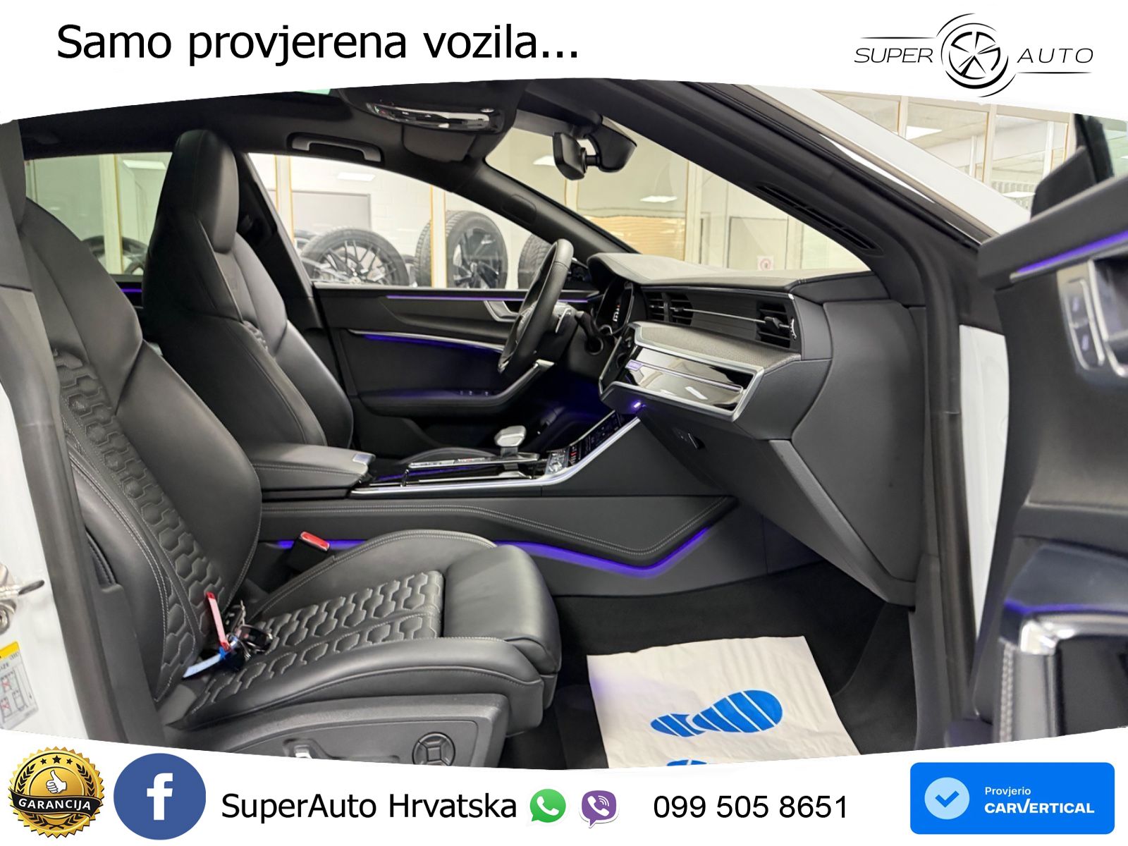 Audi RS7 4.0 TFSI V8 performance (630 KS) quattro tiptronic LED+GR SJED+ACC