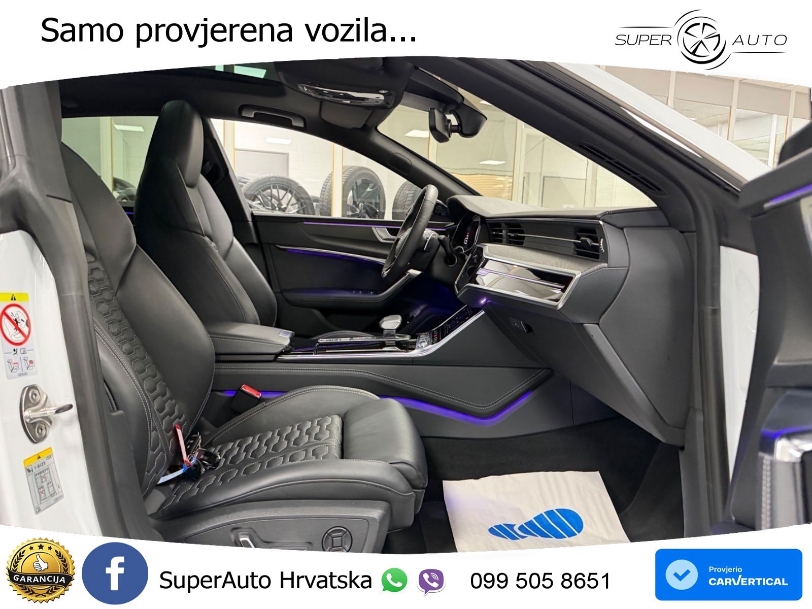Audi RS7 4.0 TFSI V8 performance (630 KS) quattro tiptronic LED+GR SJED+ACC