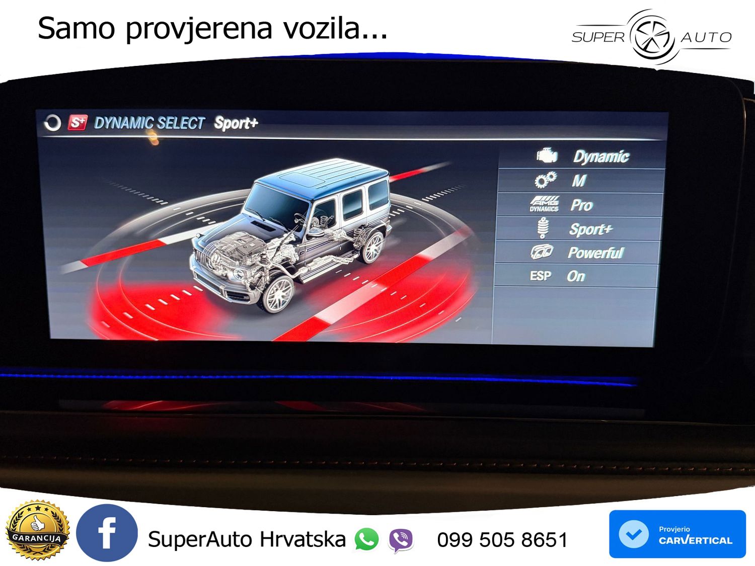 Mercedes AMG G 63 Long V8 (585 KS) 4MATIC 9G-TRONIC AMG SPEEDSHIFT PLUS Superior LED+GR SJED+ACC