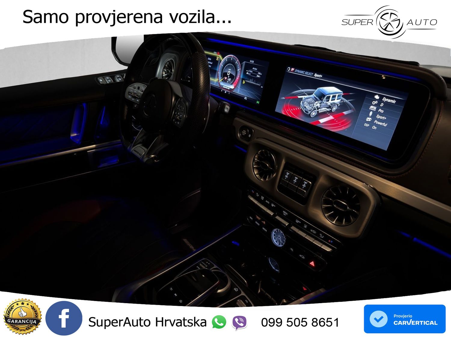 Mercedes AMG G 63 Long V8 (585 KS) 4MATIC 9G-TRONIC AMG SPEEDSHIFT PLUS Superior LED+GR SJED+ACC