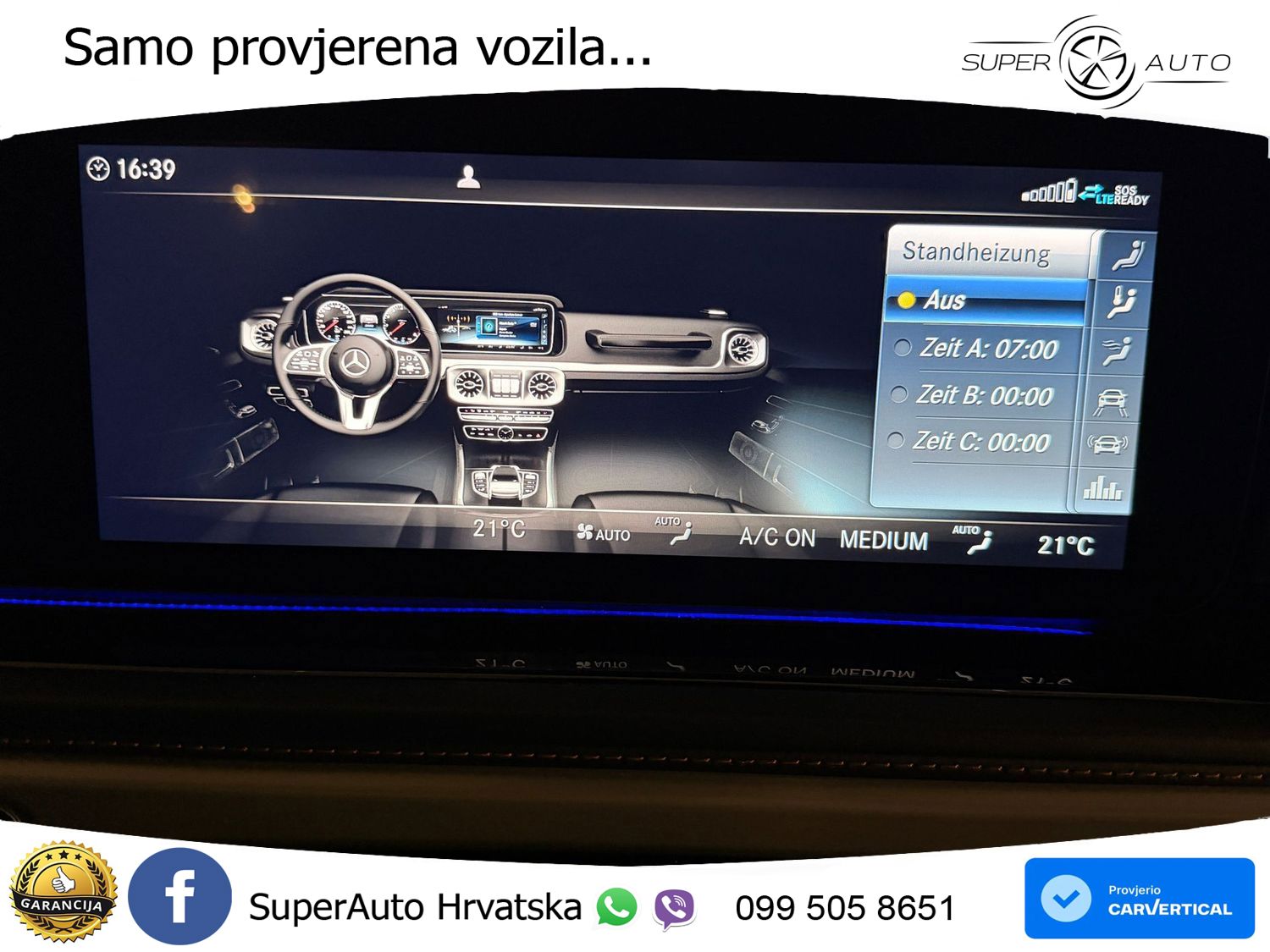 Mercedes AMG G 63 Long V8 (585 KS) 4MATIC 9G-TRONIC AMG SPEEDSHIFT PLUS Superior LED+GR SJED+ACC