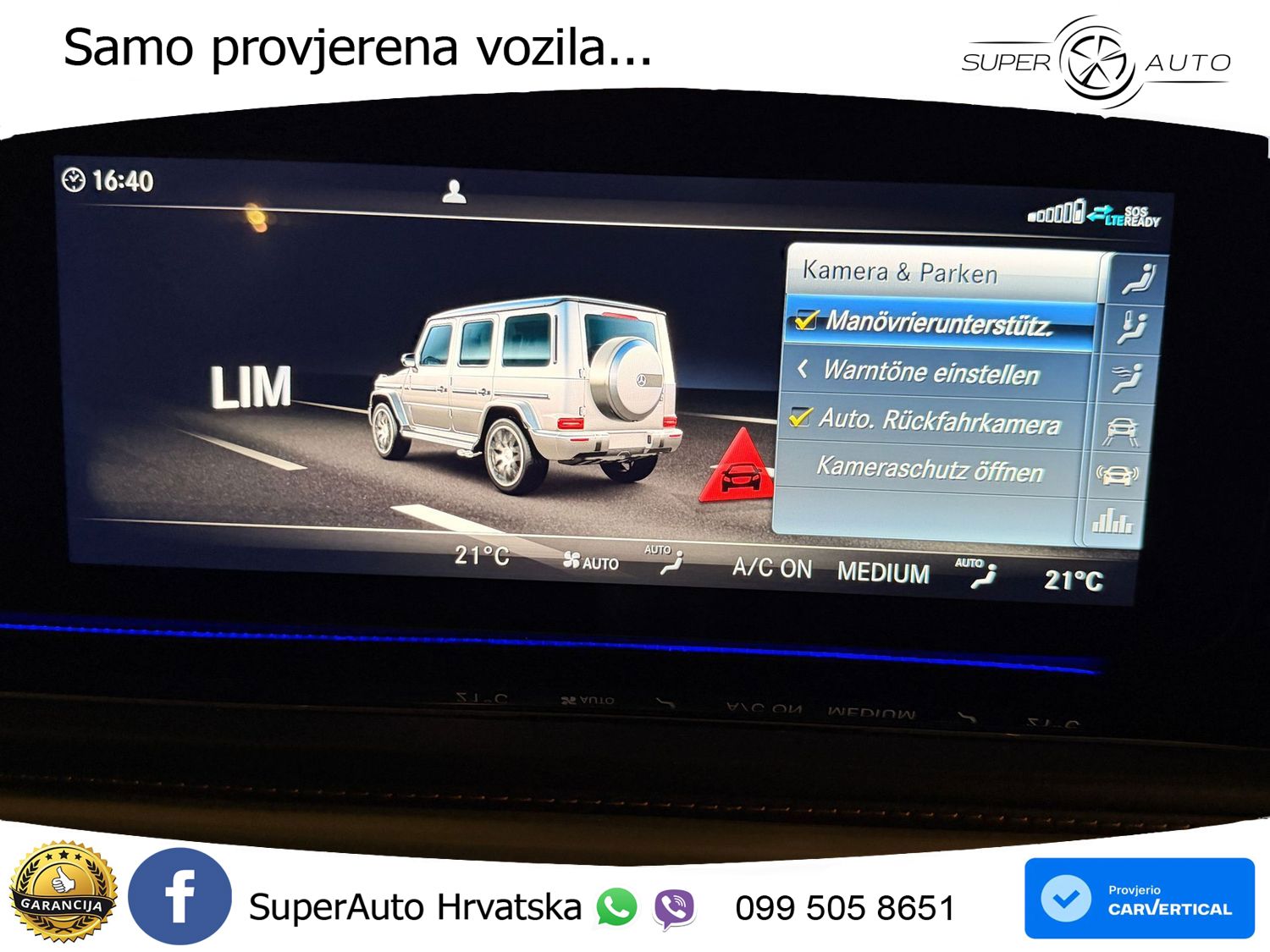 Mercedes AMG G 63 Long V8 (585 KS) 4MATIC 9G-TRONIC AMG SPEEDSHIFT PLUS Superior LED+GR SJED+ACC