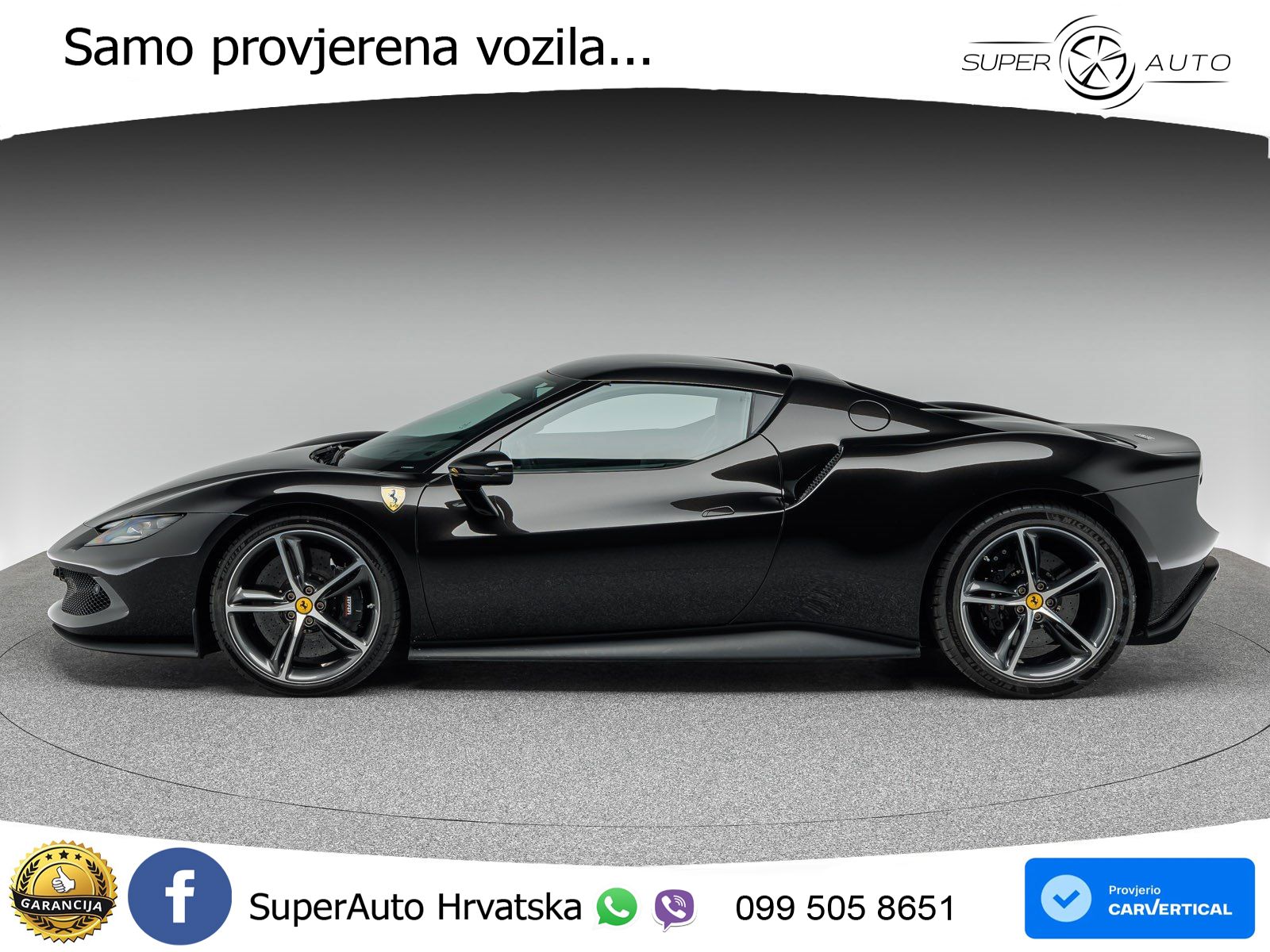 Ferrari 296 GTB 3.0 V6 (830 KS) F1 DCT LED+ACC