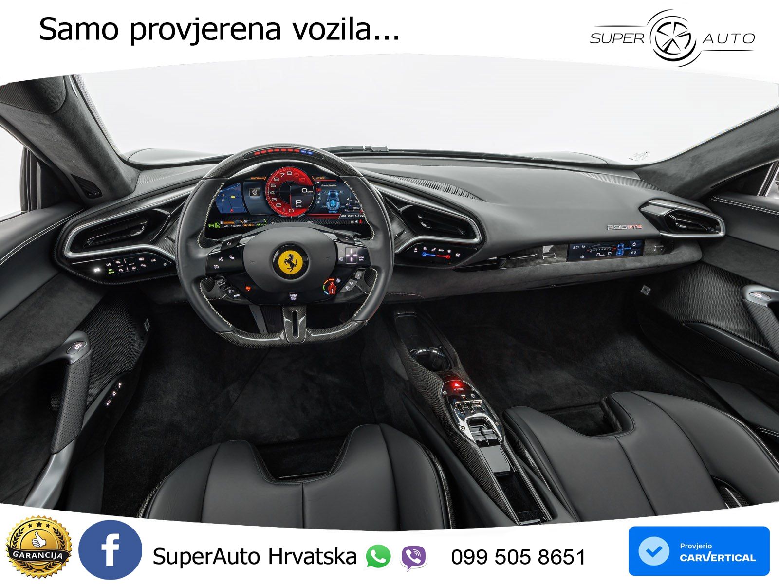 Ferrari 296 GTB 3.0 V6 (830 KS) F1 DCT LED+ACC
