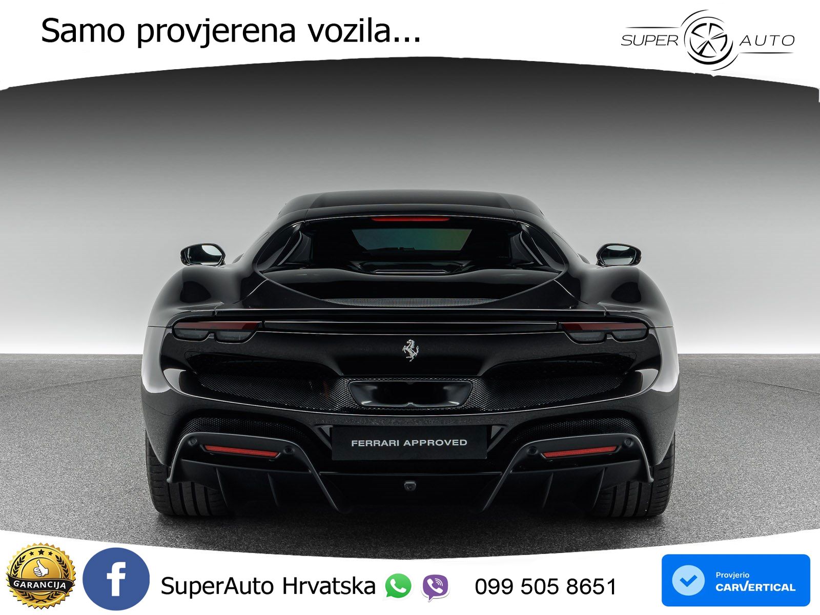 Ferrari 296 GTB 3.0 V6 (830 KS) F1 DCT LED+ACC