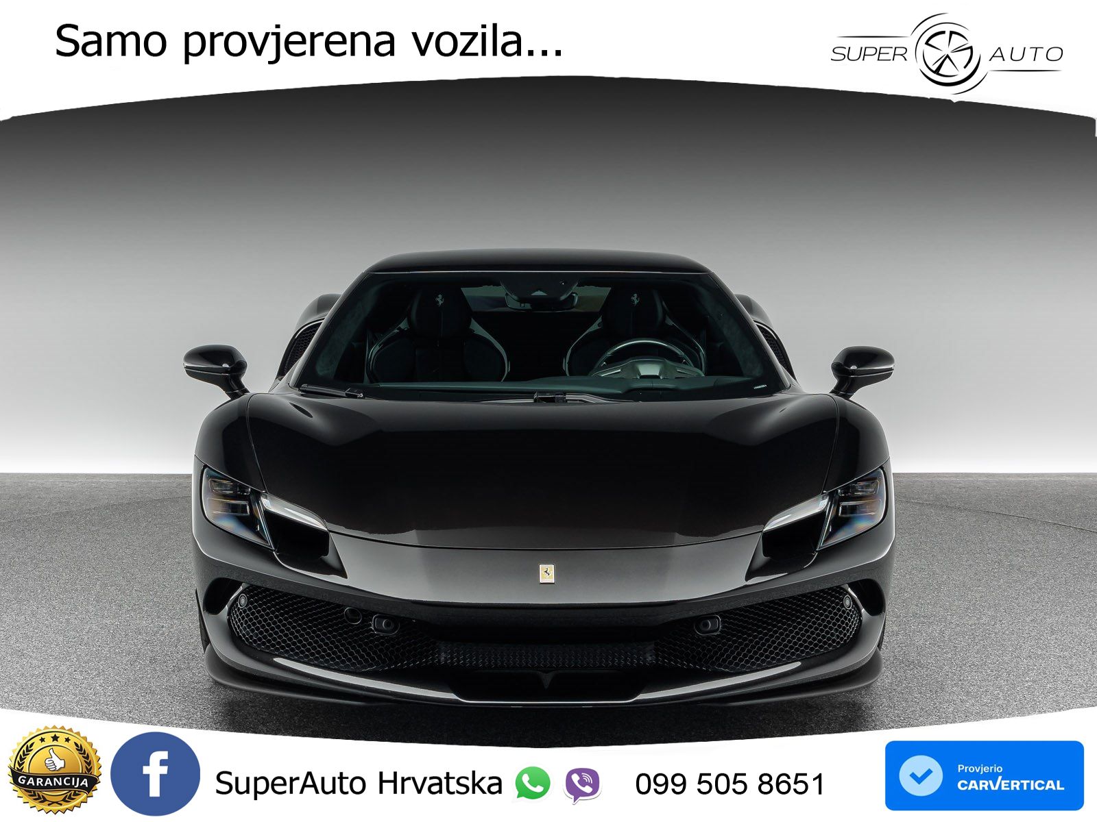 Ferrari 296 GTB 3.0 V6 (830 KS) F1 DCT LED+ACC