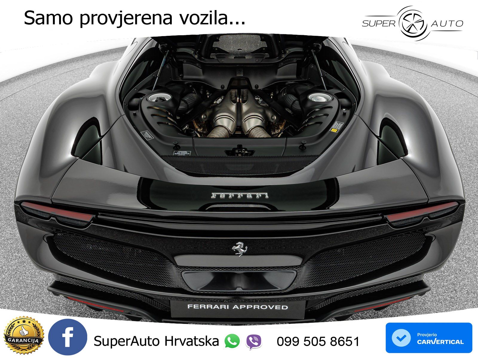 Ferrari 296 GTB 3.0 V6 (830 KS) F1 DCT LED+ACC