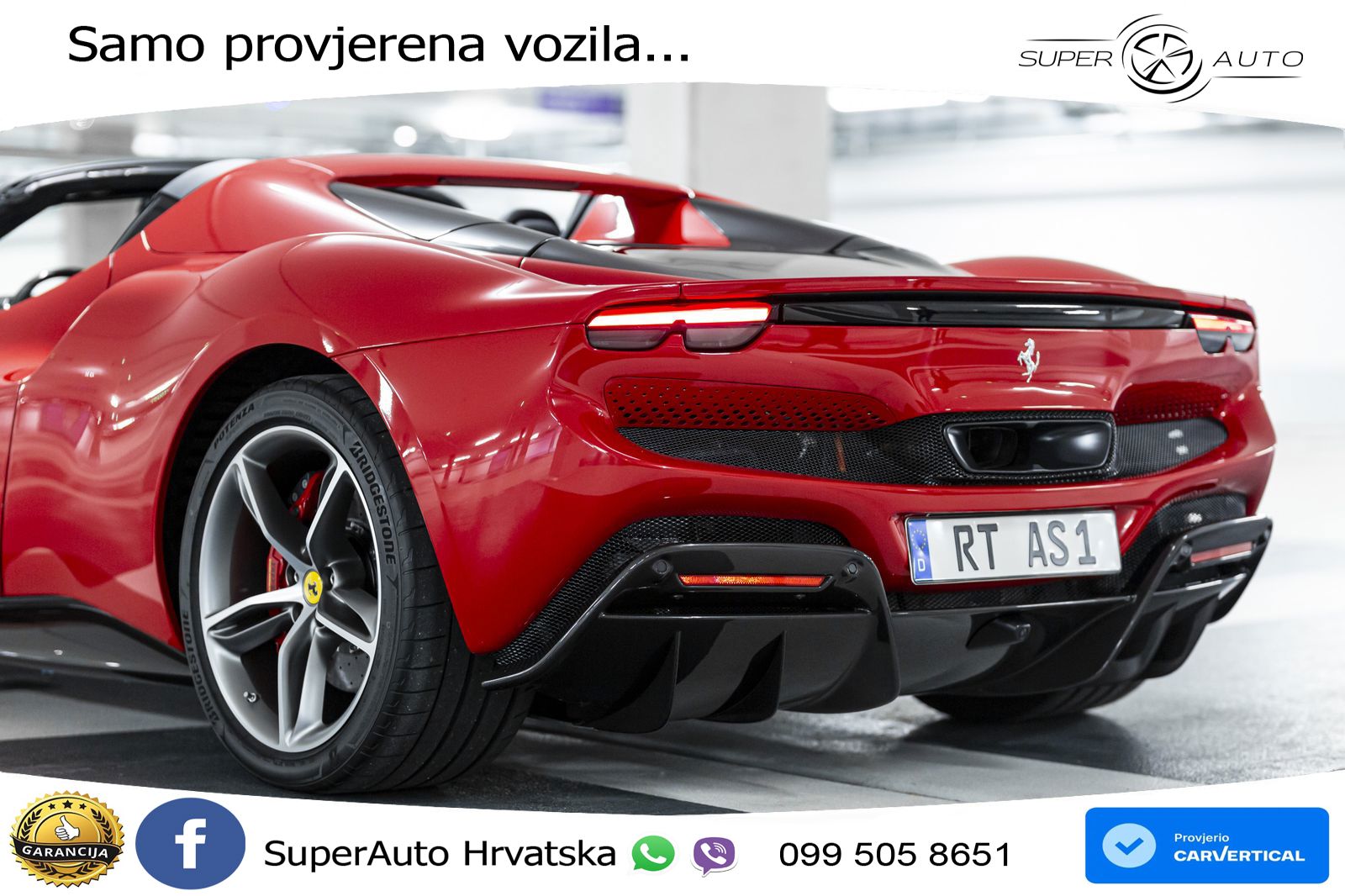 Ferrari 296 GTS 3.0 V6 (830 KS) F1 DCT