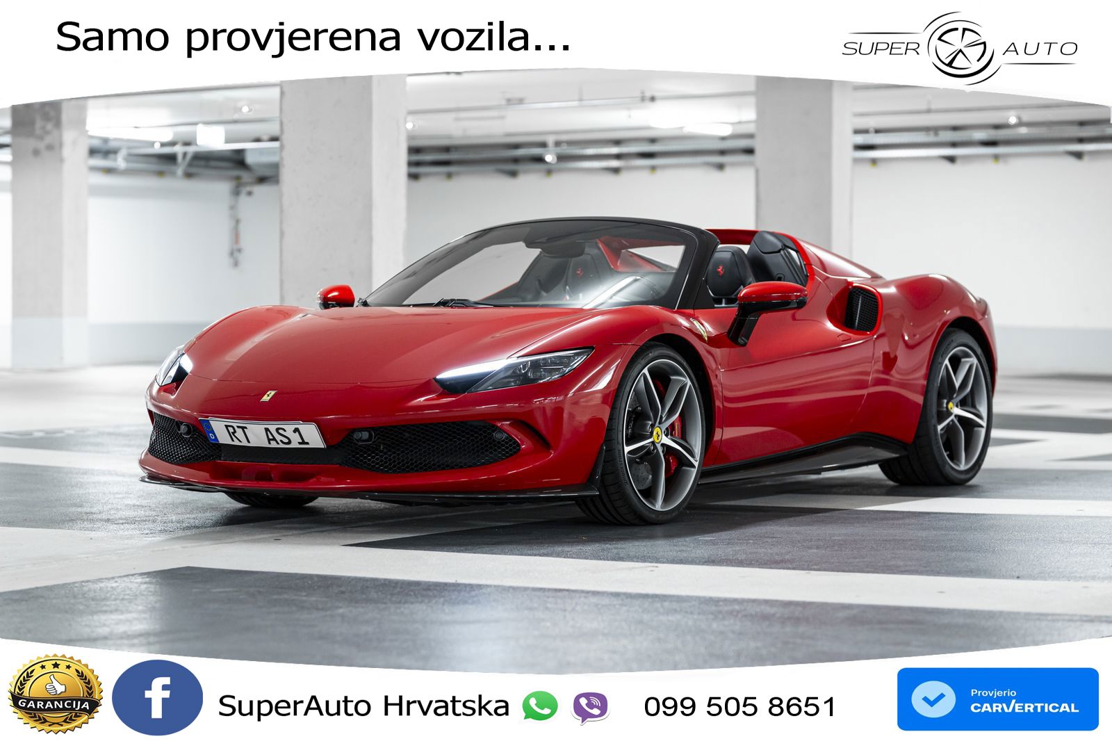 Ferrari 296 GTS 3.0 V6 (830 KS) F1 DCT