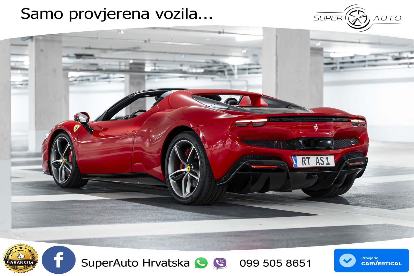 Ferrari 296 GTS 3.0 V6 (830 KS) F1 DCT
