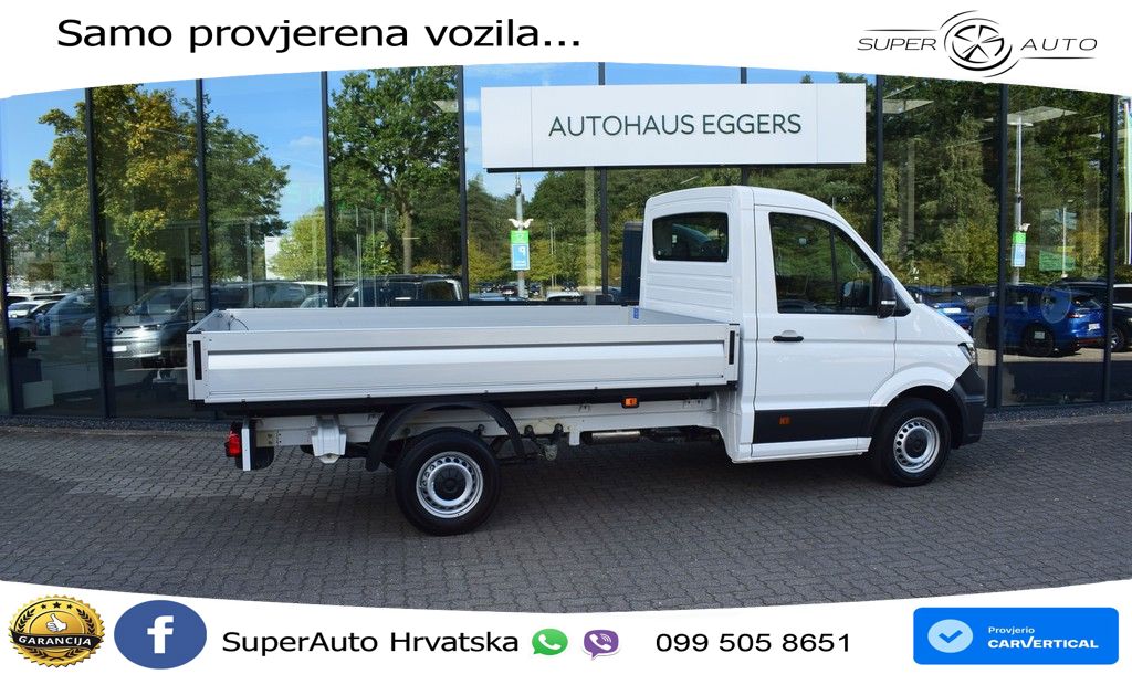 Volkswagen Crafter 35 EiKa Pritsche TDI MR *PDC*AHK*3-Sitze 140 KS