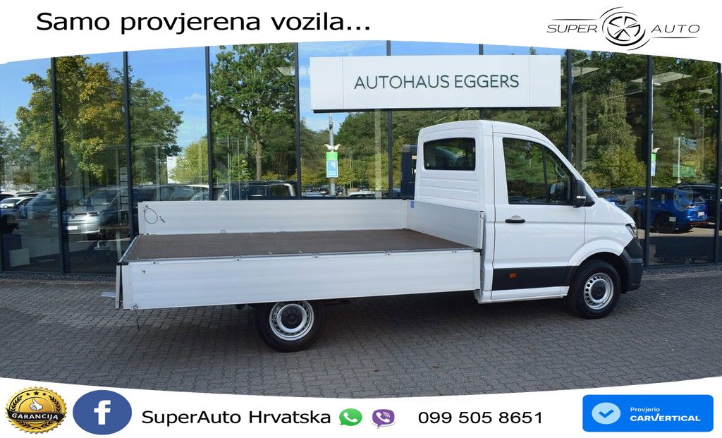 Volkswagen Crafter 35 EiKa Pritsche TDI MR *PDC*AHK*3-Sitze 140 KS