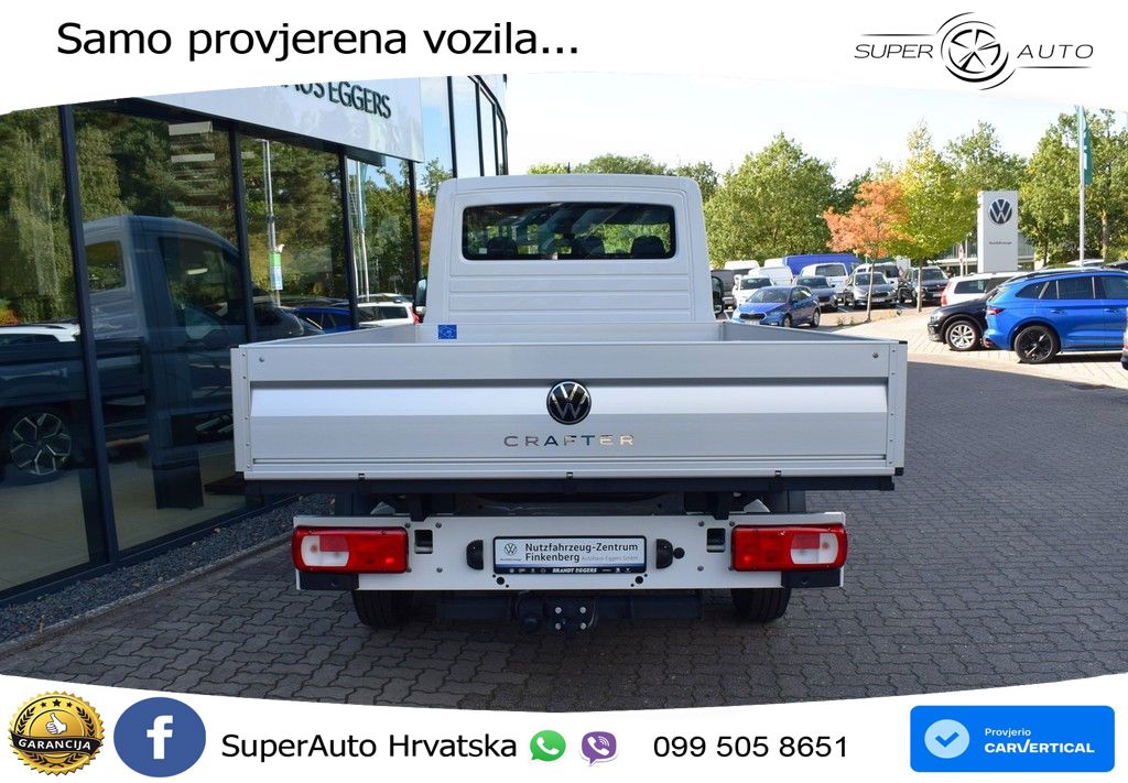 Volkswagen Crafter 35 EiKa Pritsche TDI MR *PDC*AHK*3-Sitze 140 KS