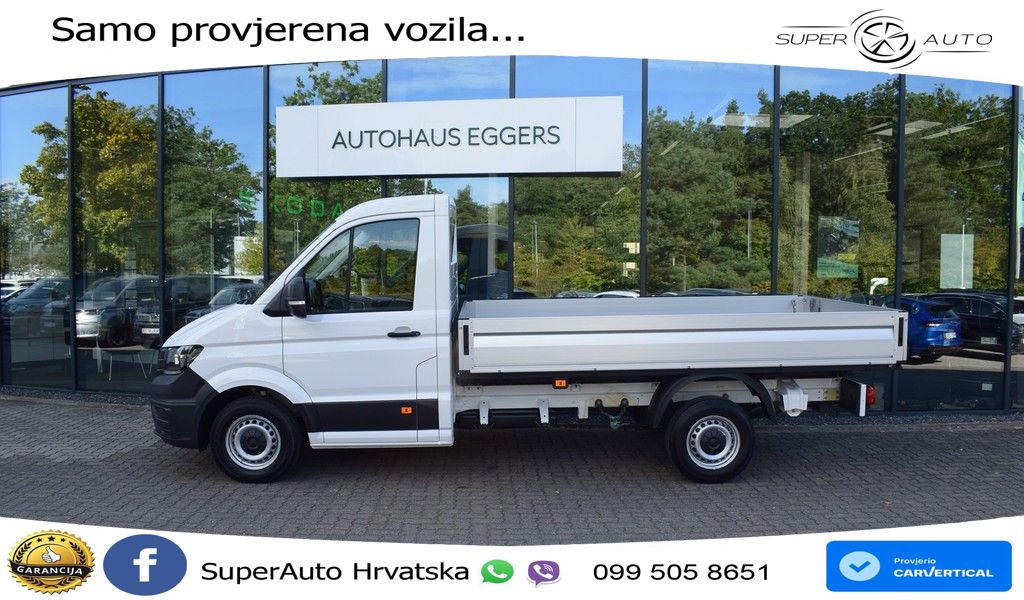 Volkswagen Crafter 35 EiKa Pritsche TDI MR *PDC*AHK*3-Sitze 140 KS
