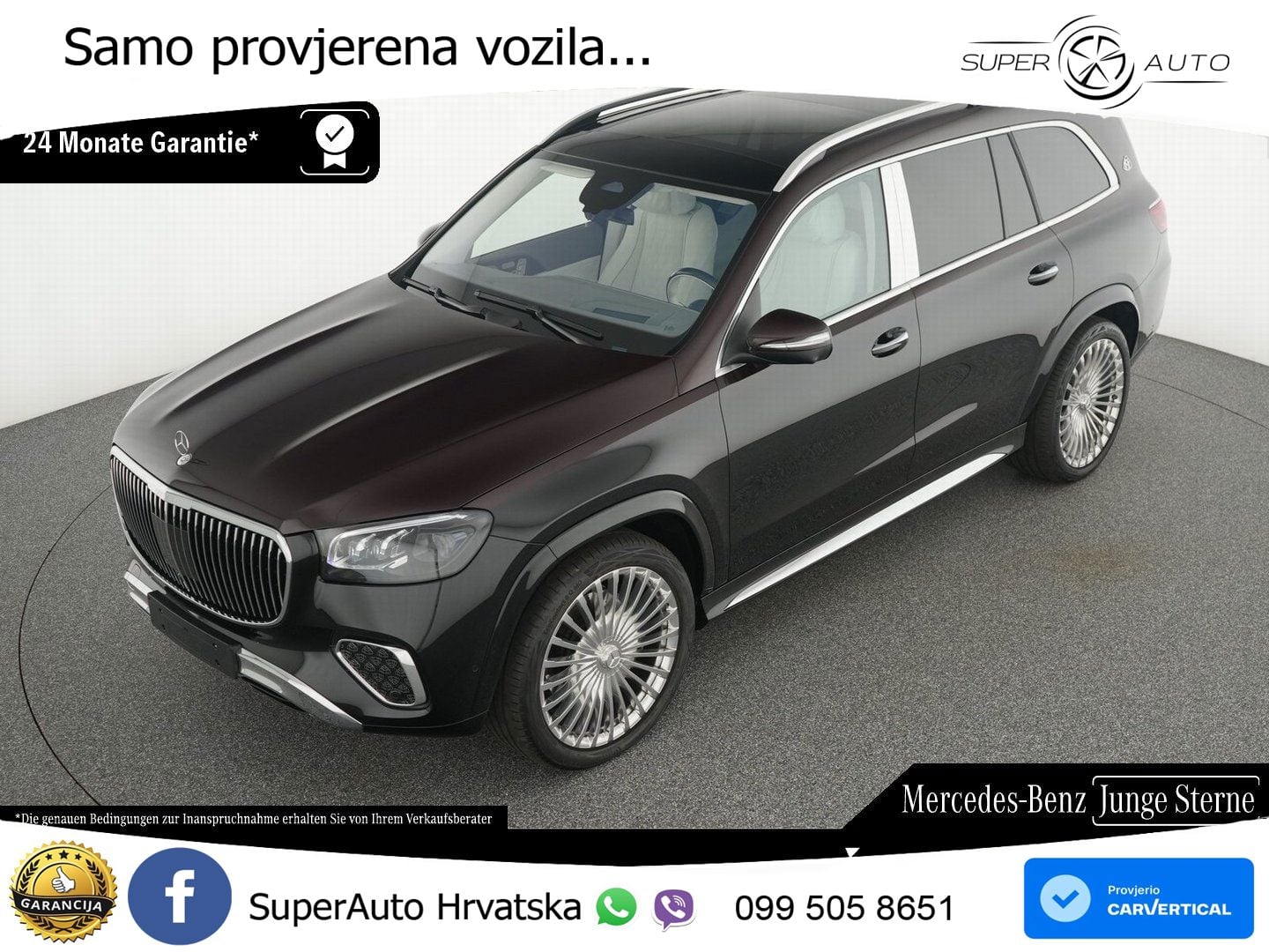 Mercedes Maybach GLS 600 V8 EQ Boost 4MATIC 9G-TRONIC ACC+HEAD+4xGR SJED+360+PANO