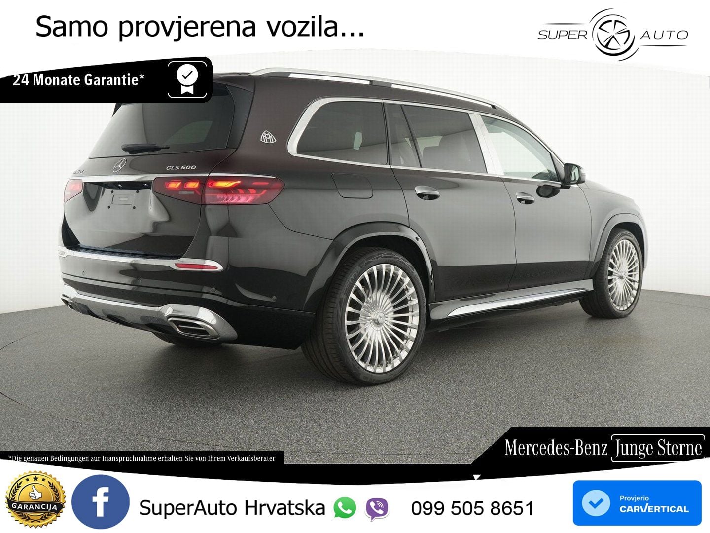 Mercedes Maybach GLS 600 V8 EQ Boost 4MATIC 9G-TRONIC ACC+HEAD+4xGR SJED+360+PANO
