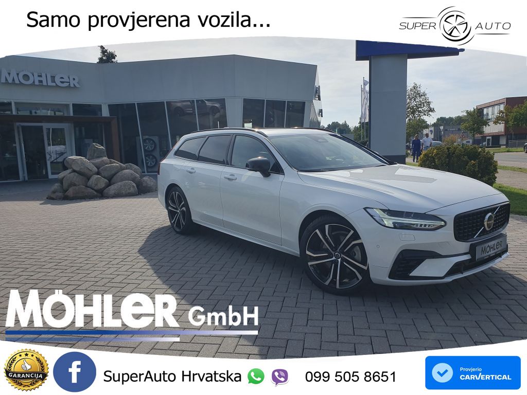 Volvo V90 Recharge T8 AWD Geartronic ACC+HEAD+4xGR SJED+360+PANO