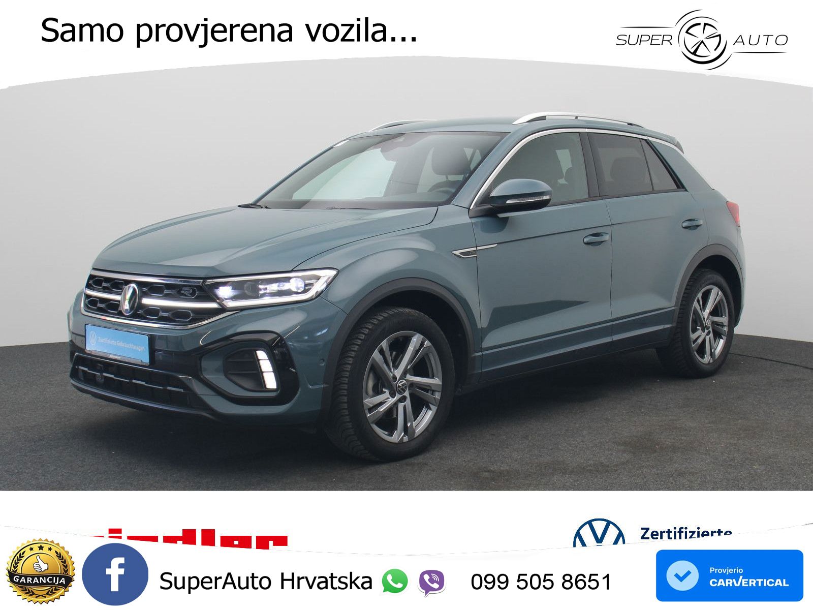 Volkswagen T-Roc 1.5 TSI (150 KS) R-Line LED+GR SJED+ACC