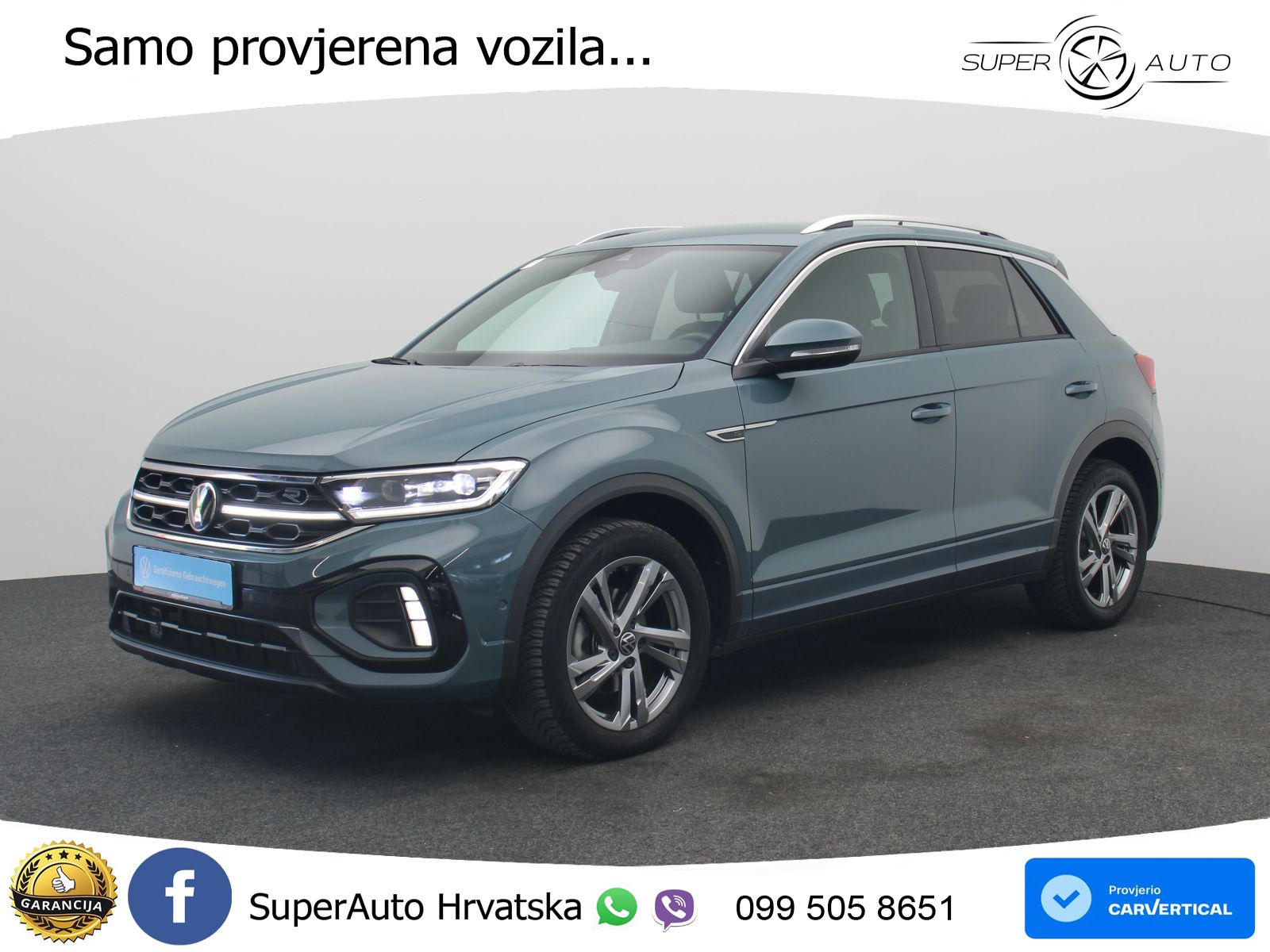 Volkswagen T-Roc 1.5 TSI (150 KS) R-Line LED+GR SJED+ACC