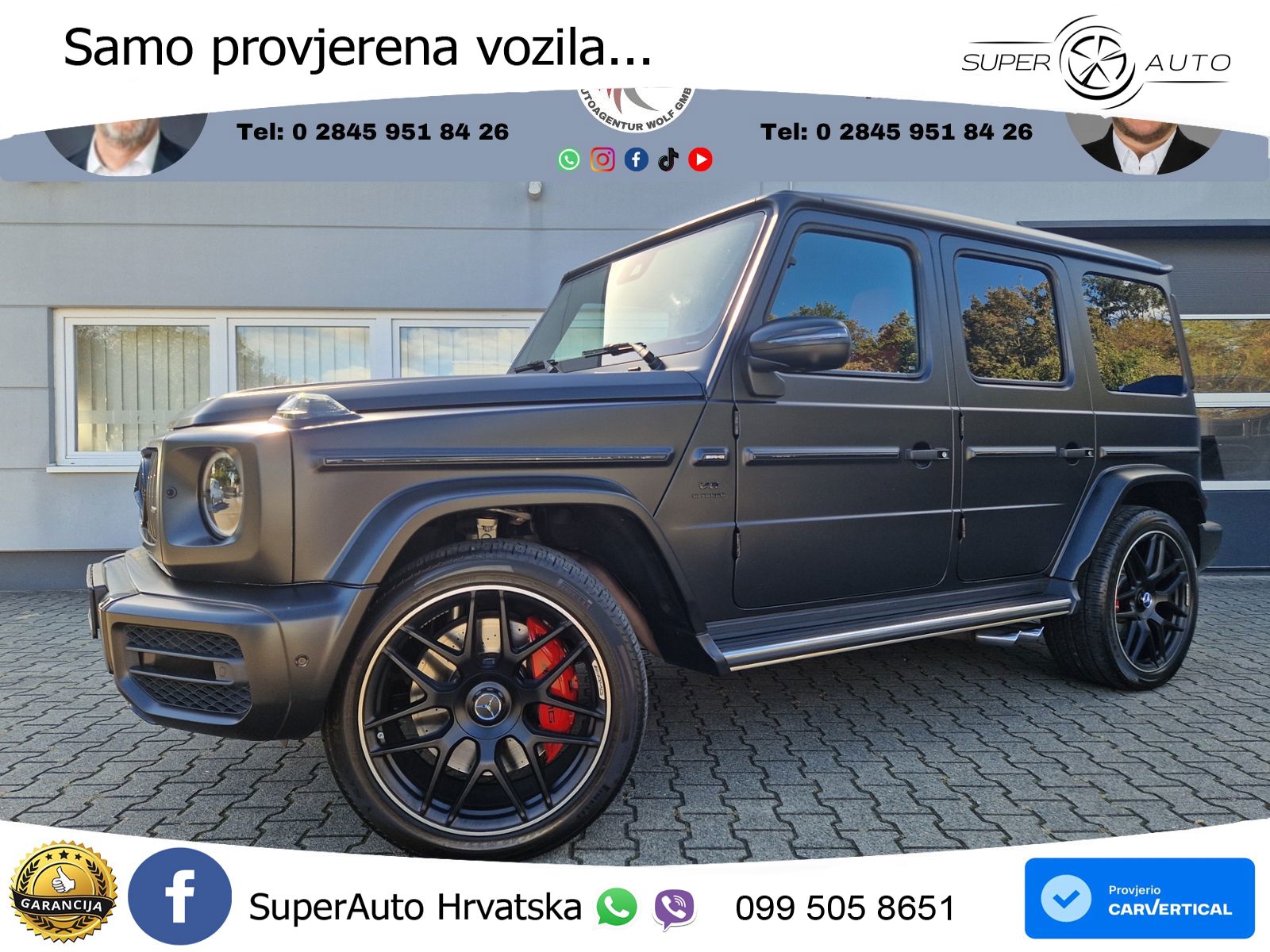 Mercedes AMG G 63 Long V8 (585 KS) 4MATIC 9G-TRONIC AMG SPEEDSHIFT PLUS LED+GR SJED+ACC