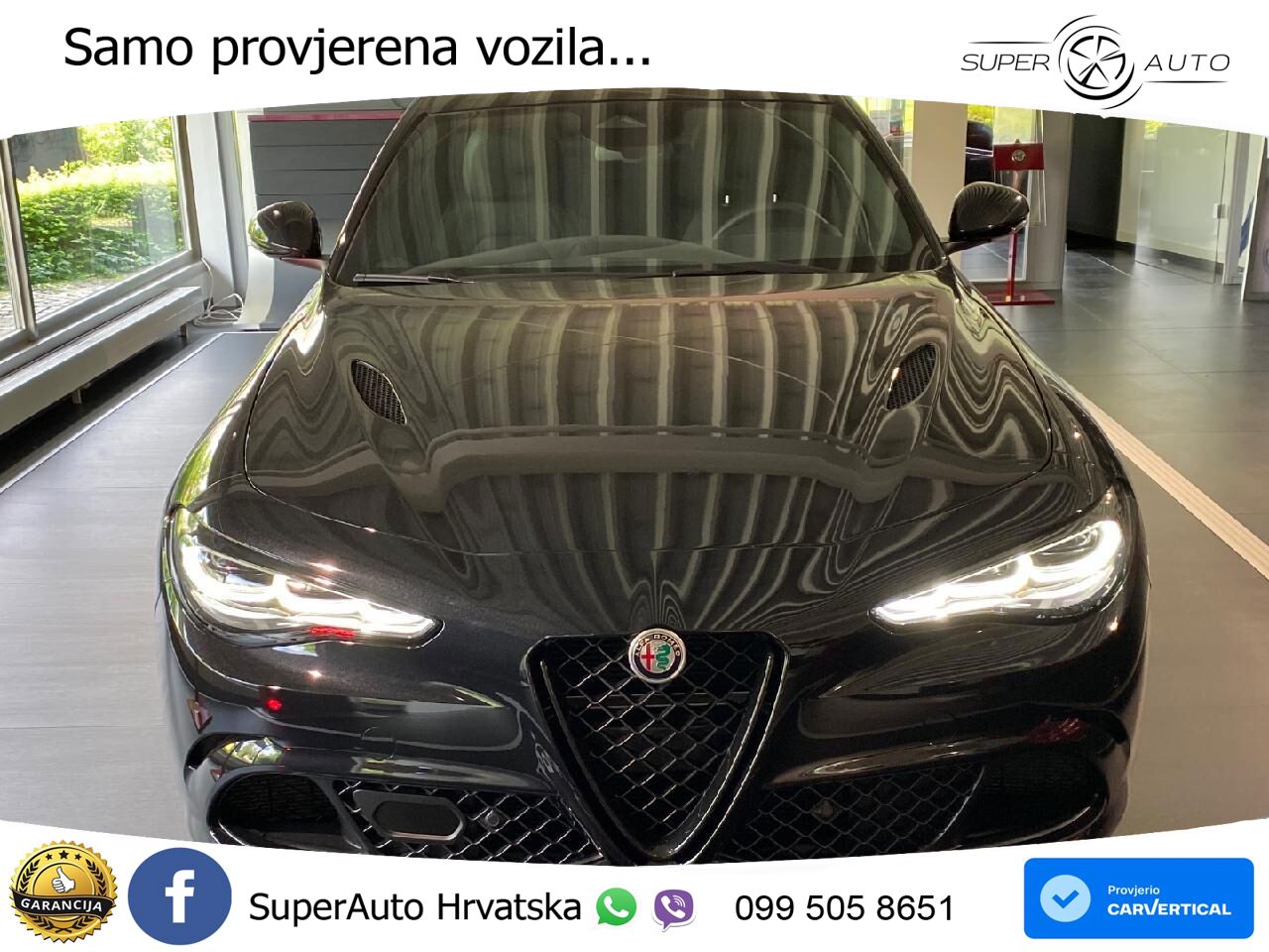 Alfa Romeo Giulia Quadrifoglio 2.9 V6 Bi-Turbo (520 KS) Automatic LED+GR SJED+ACC