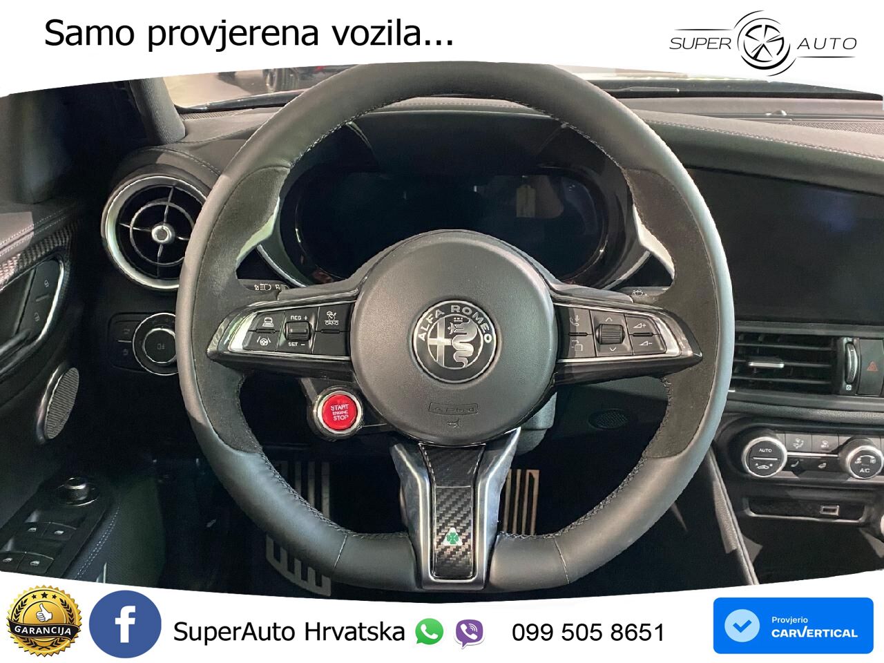 Alfa Romeo Giulia Quadrifoglio 2.9 V6 Bi-Turbo (520 KS) Automatic LED+GR SJED+ACC