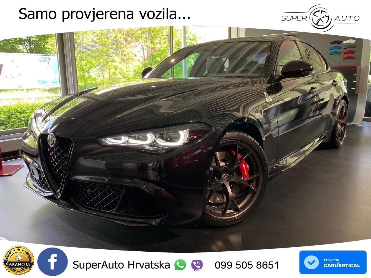 Alfa Romeo Giulia Quadrifoglio 2.9 V6 Bi-Turbo (520 KS) Automatic LED+GR SJED+ACC