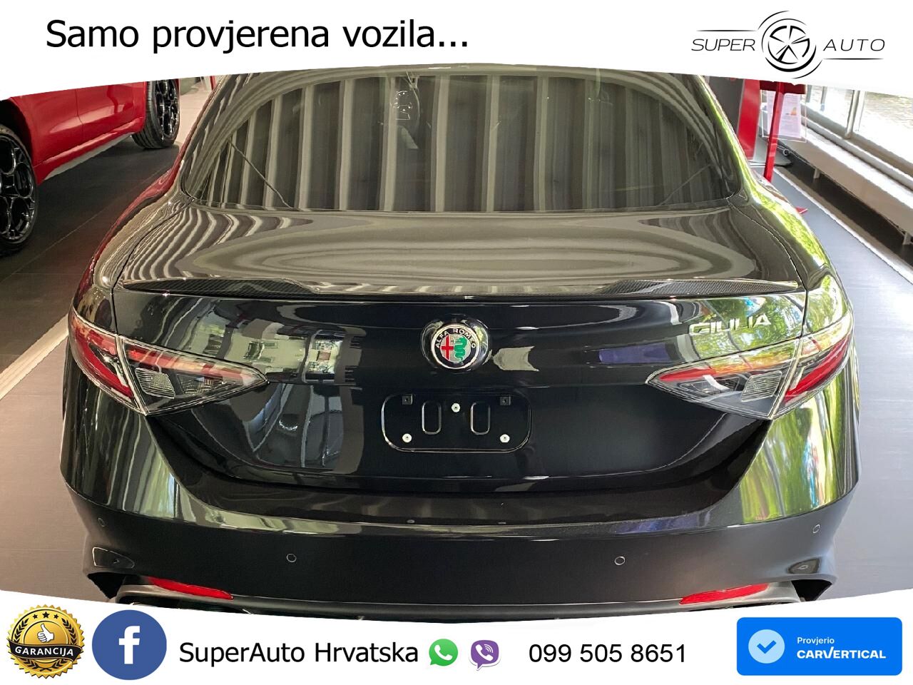 Alfa Romeo Giulia Quadrifoglio 2.9 V6 Bi-Turbo (520 KS) Automatic LED+GR SJED+ACC