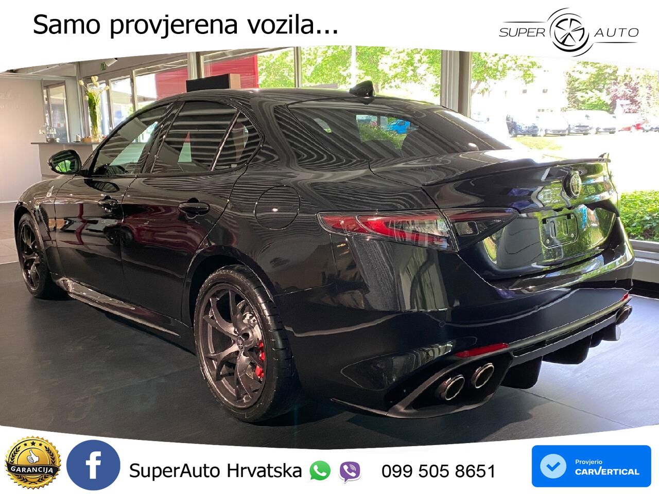 Alfa Romeo Giulia Quadrifoglio 2.9 V6 Bi-Turbo (520 KS) Automatic LED+GR SJED+ACC
